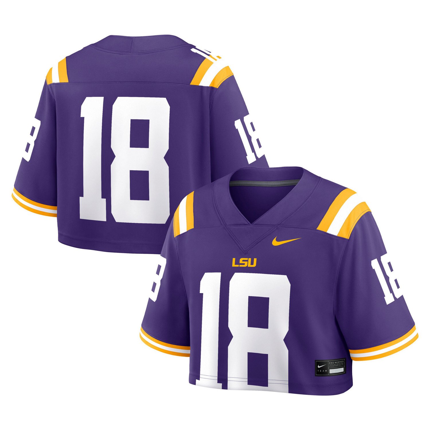 Nike LSU Tigers Game Crop Top Jersey