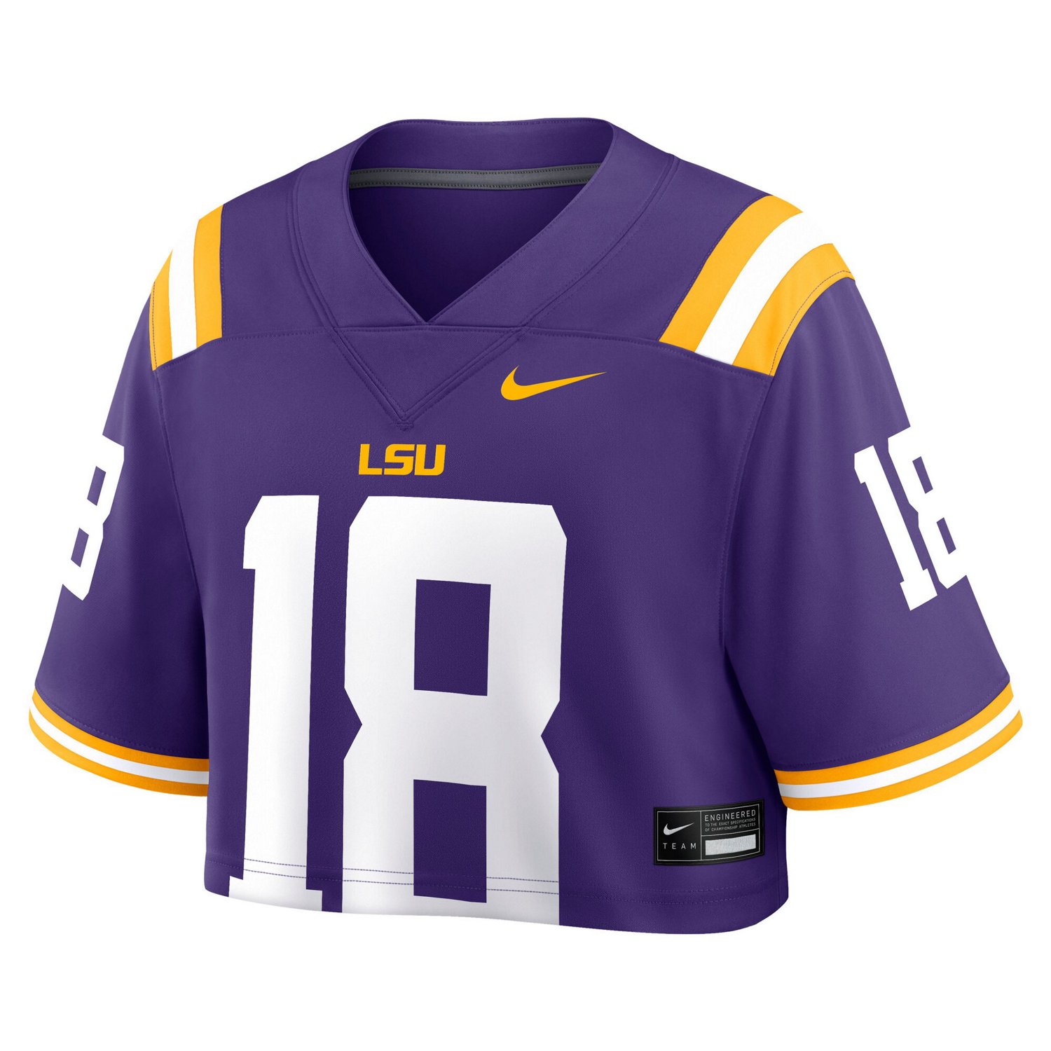 Nike LSU Tigers Game Crop Top Jersey - view number 2