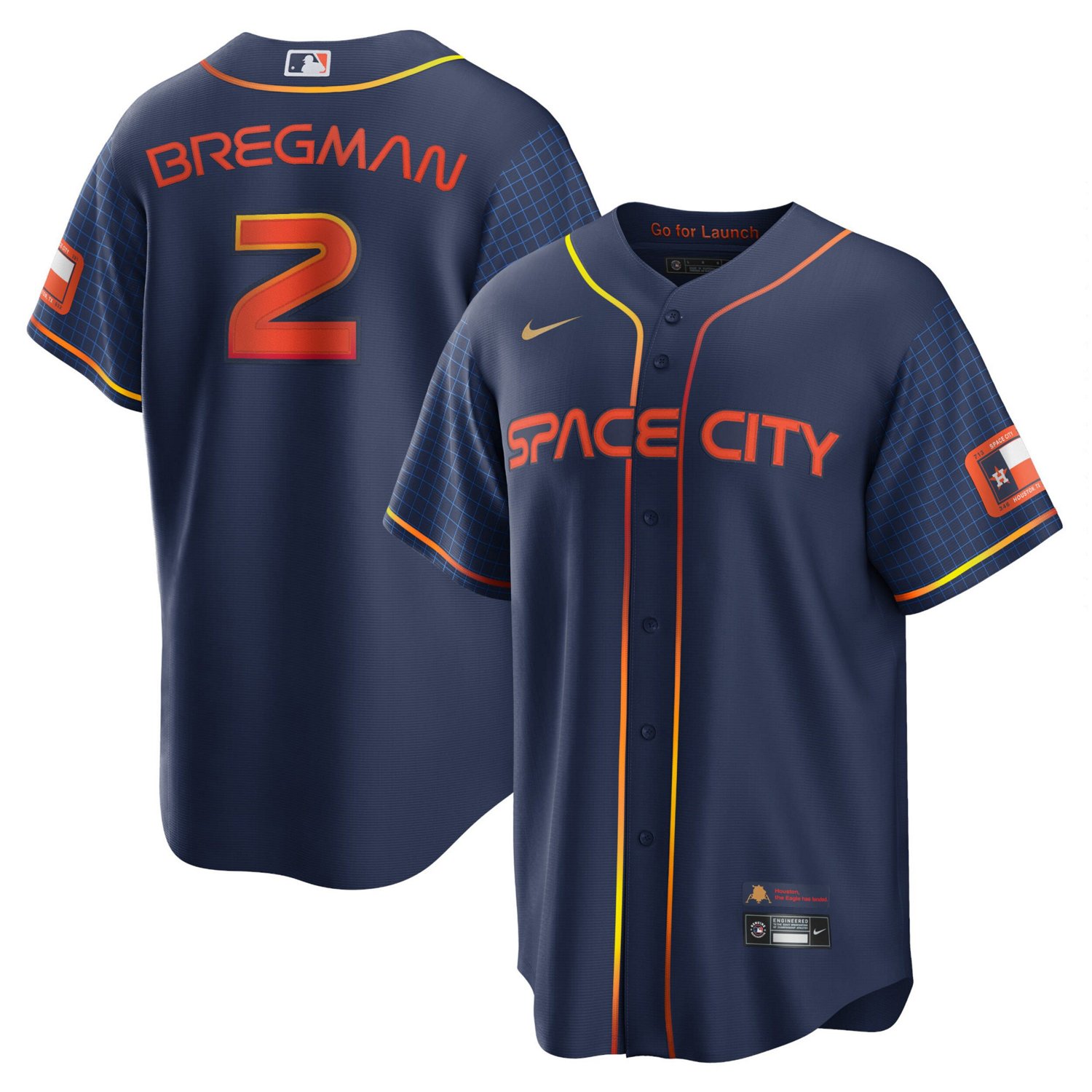 Nike Men s Houston Astros Alex Bregman 2 City Connect Replica