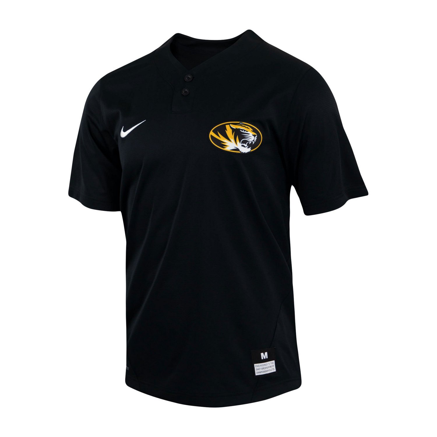 Nike Missouri Tigers Two-Button Replica Baseball Jersey                                                                          - view number 2