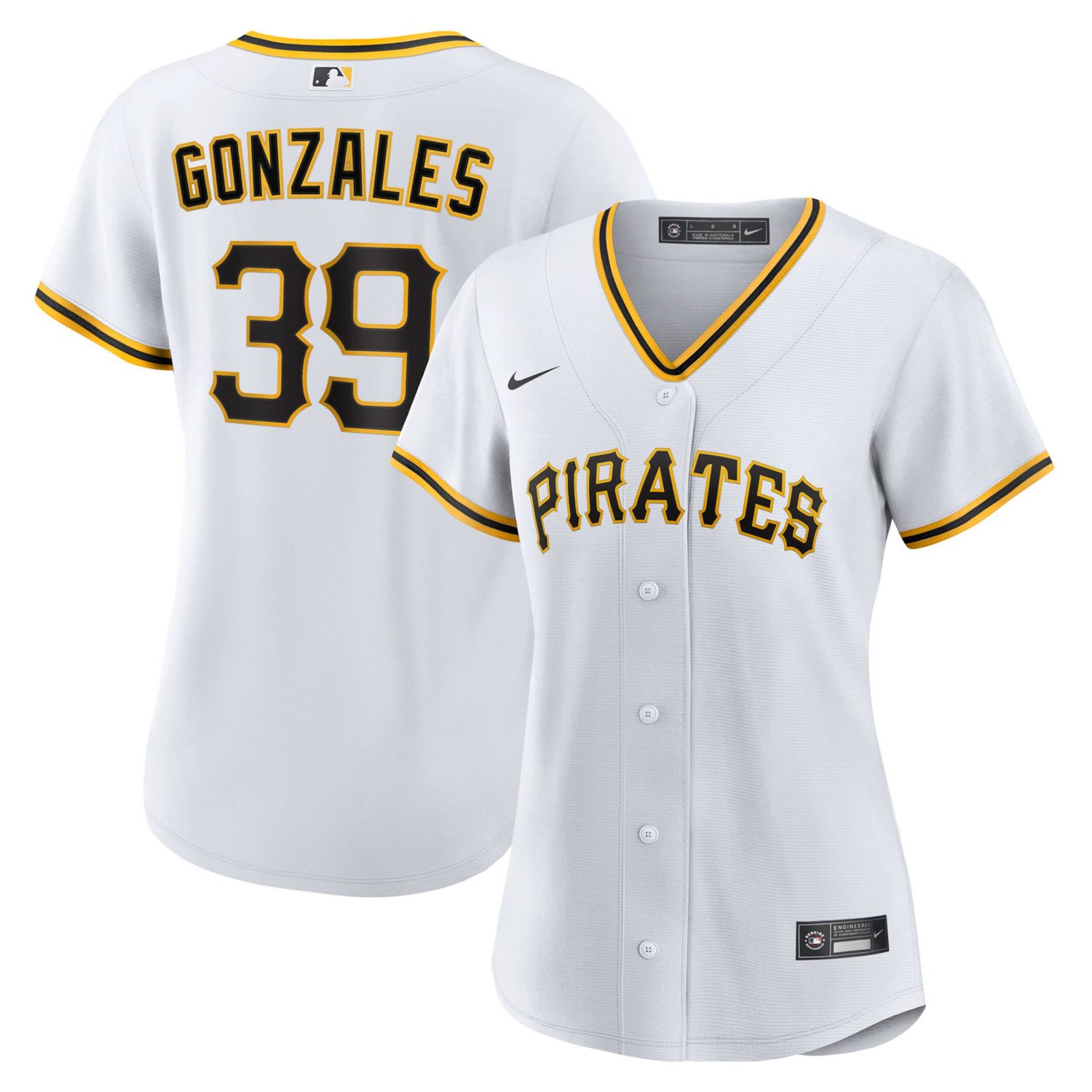 Nike Nick Gonzales Pittsburgh Pirates Home Replica Jersey - view number 1