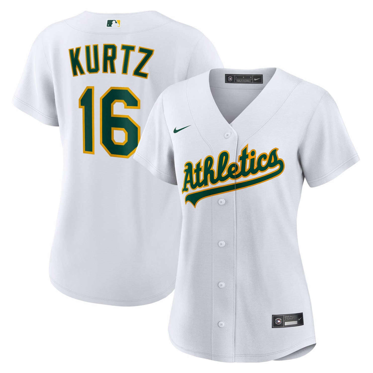 Nike Nick Kurtz Athletics Home Replica Player Jersey - view number 1