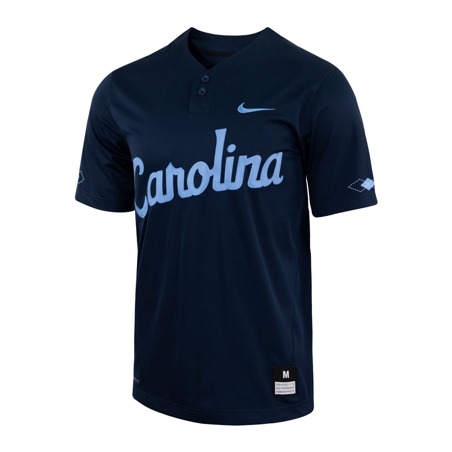 Nike North Carolina Tar Heels Two-Button Replica Baseball Jersey                                                                 - view number 2