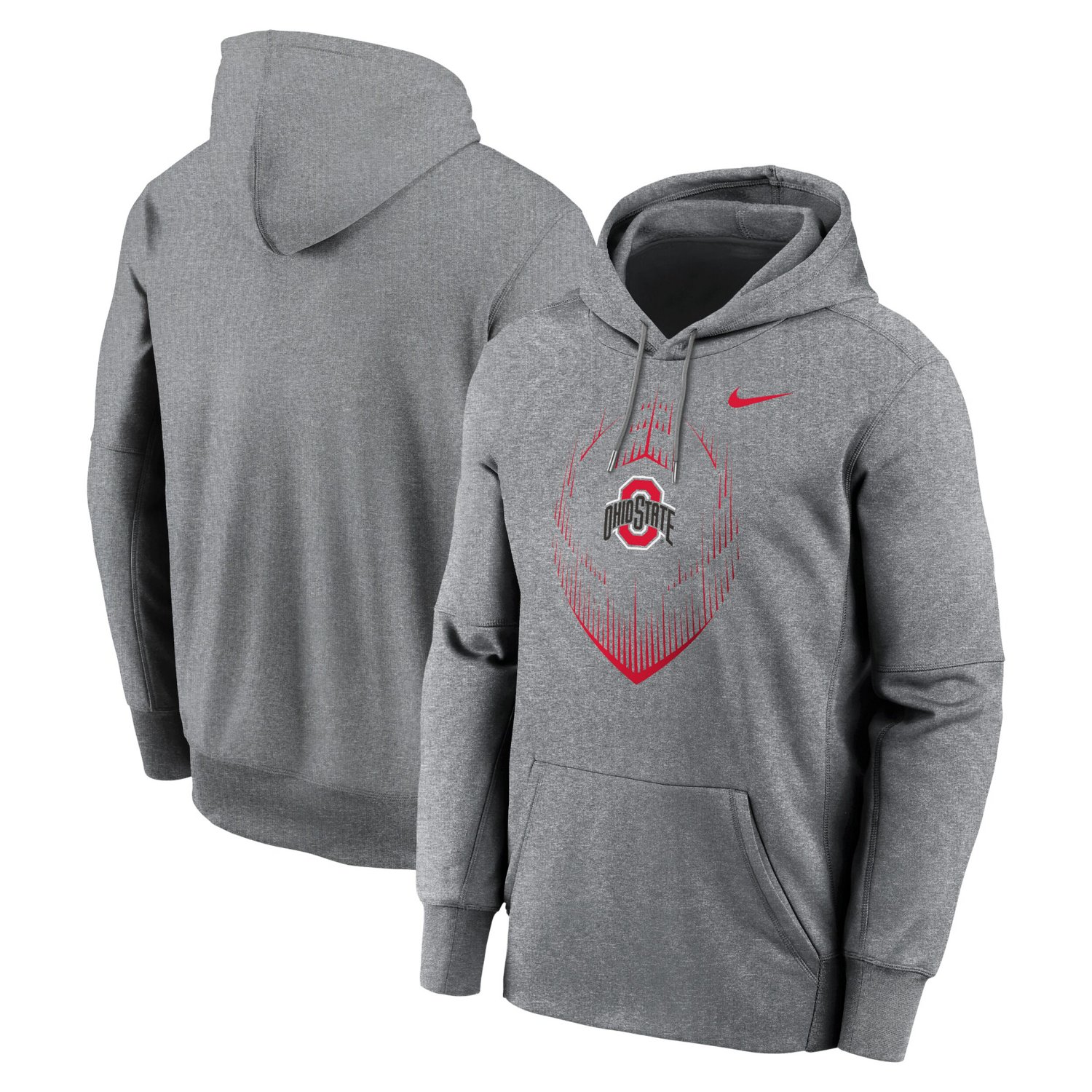 Nike Ohio State Buckeyes Icon Football Performance Pullover Hoodie