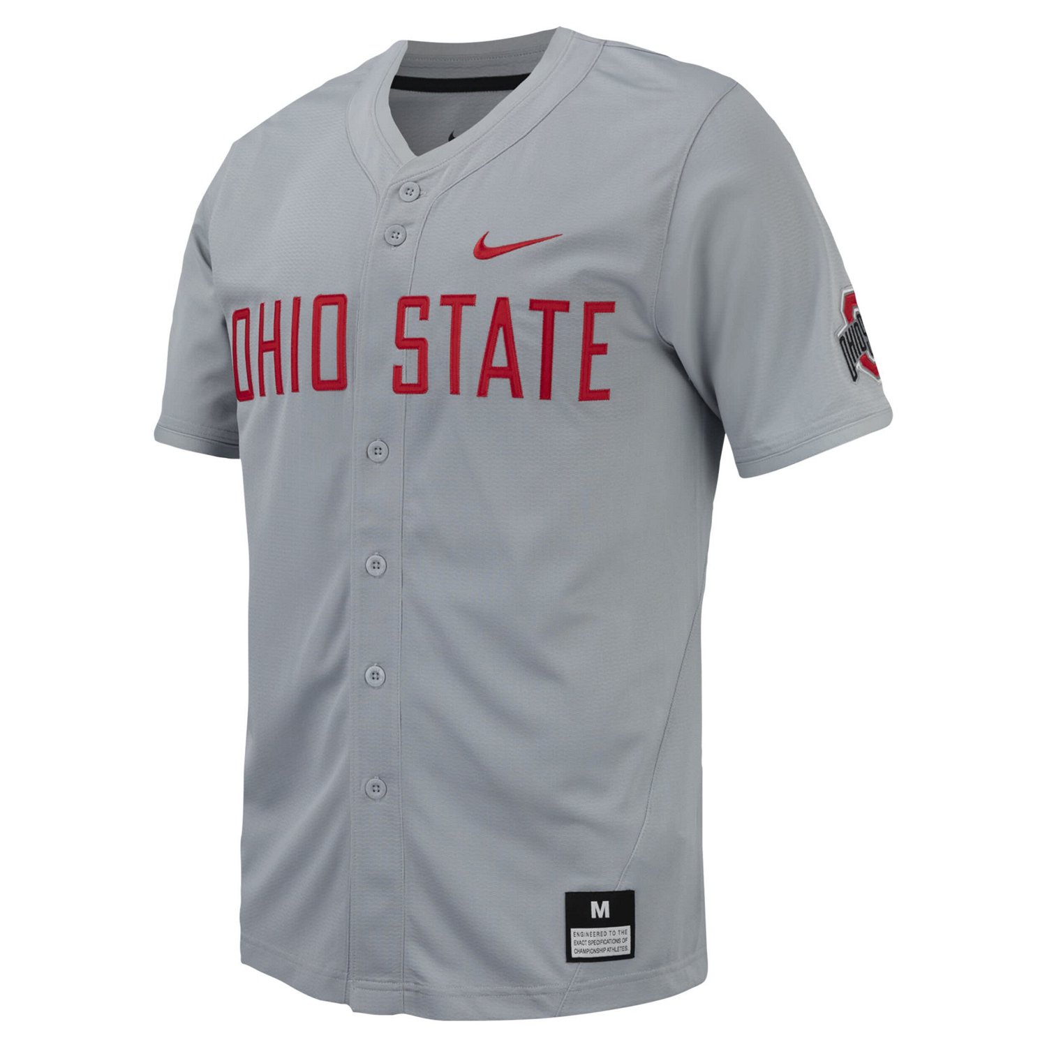 Nike Ohio State Buckeyes Replica Full-Button Baseball Jersey                                                                     - view number 2
