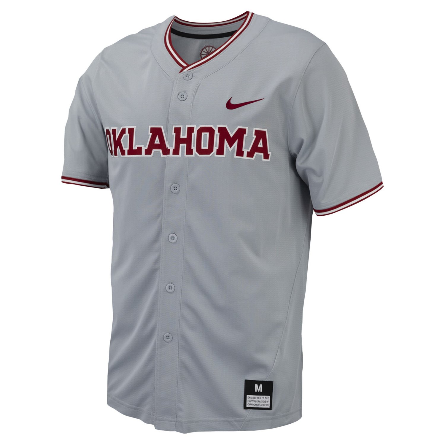 Nike Oklahoma Sooners Replica Full-Button Baseball Jersey