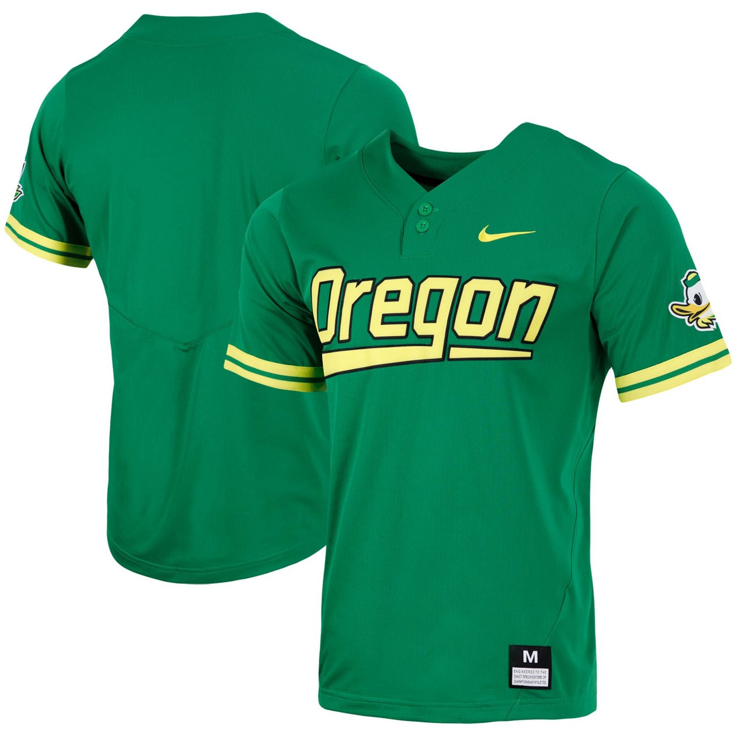 Nike Oregon Ducks Replica Two-Button Baseball Jersey