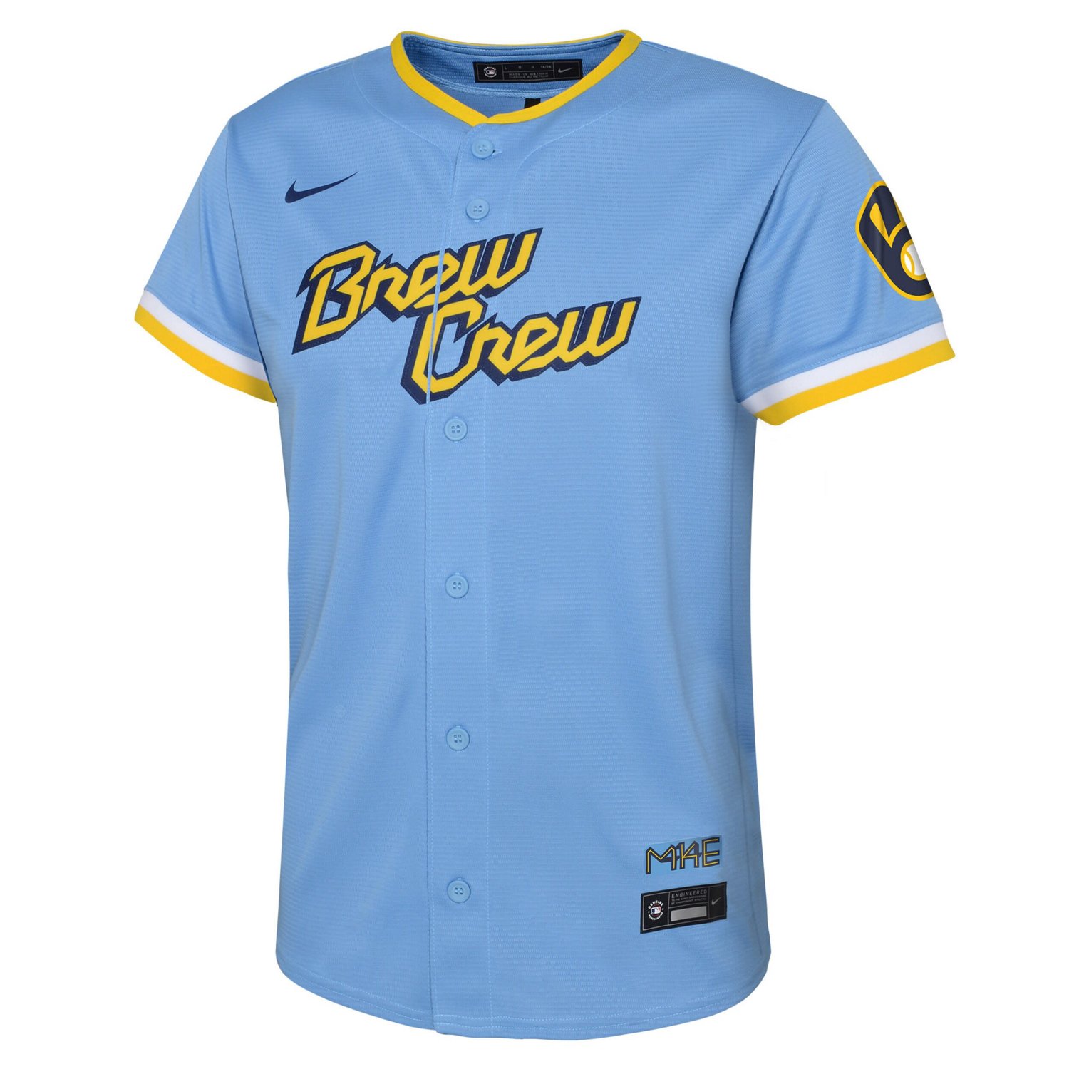 Nike Powder Milwaukee Brewers City Connect Replica Team Jersey - view number 2