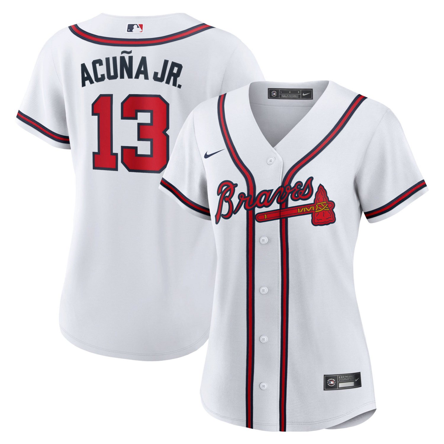 Nike Ronald Acuna Jr Atlanta Braves Home Replica Player Jersey - view number 1