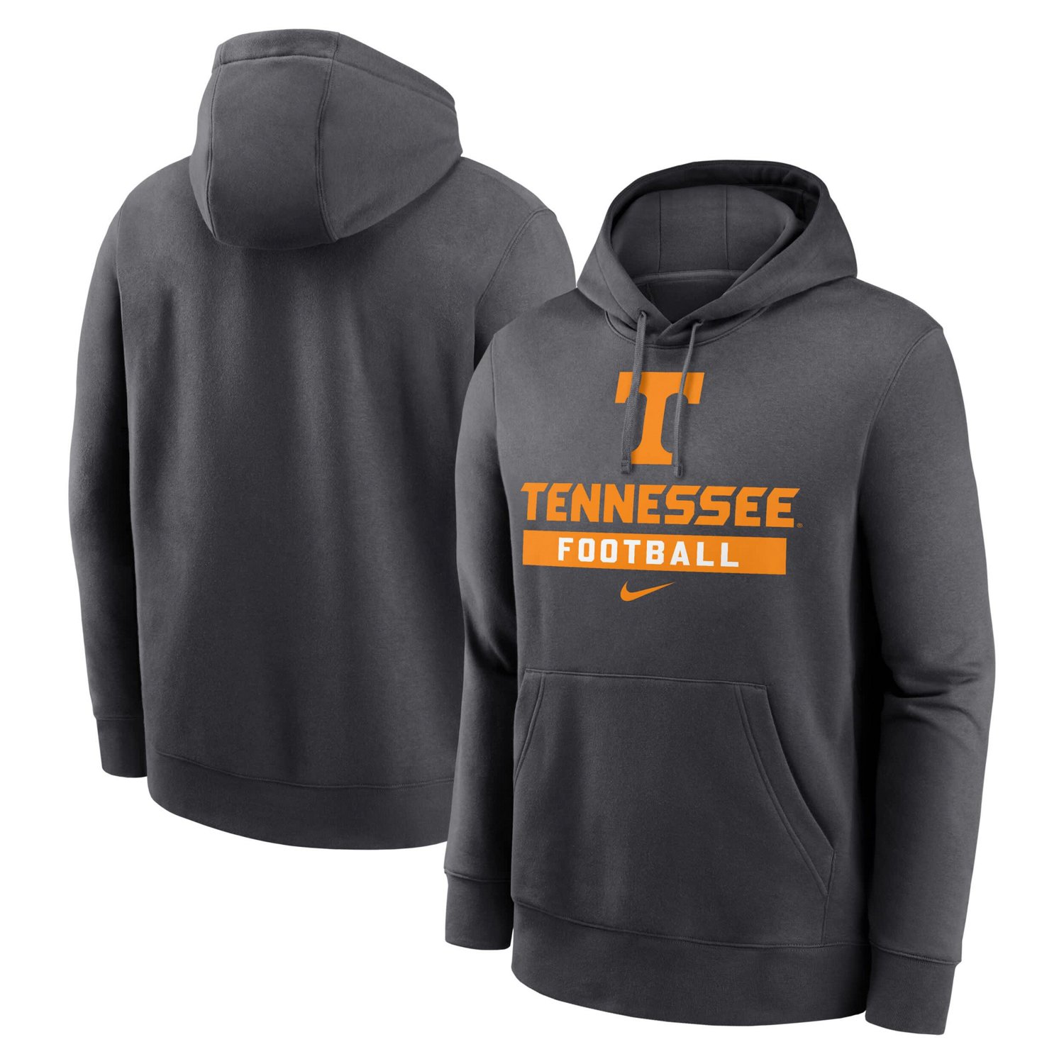 Nike Tennessee Volunteers Football Stack Club Fleece Pullover Hoodie                                                             - view number 1