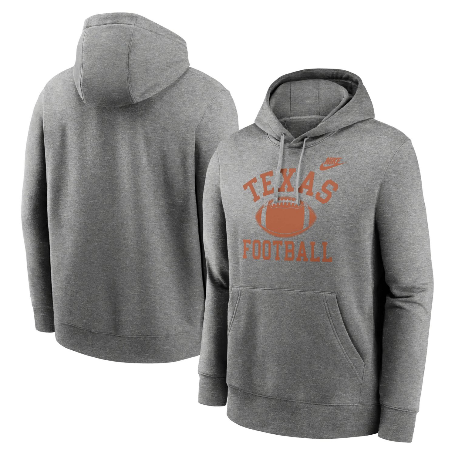 Nike Texas Texas Longhorns Legacy Football Icon Club Fleece Pullover Hoodie - view number 1