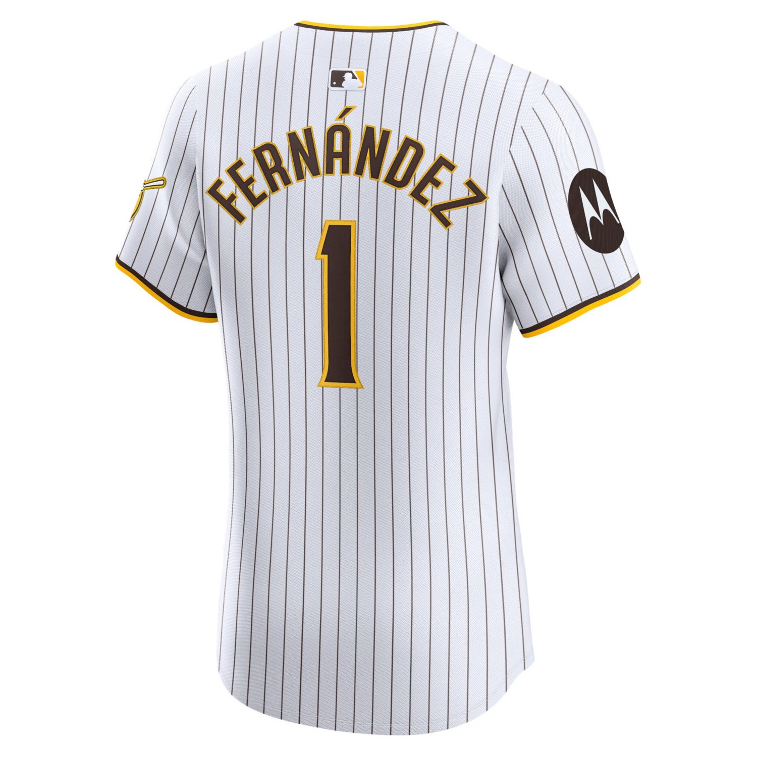 Nike Tony Fernndez San Diego Padres Home Elite Sponsor Patch Player Jersey                                                       - view number 3
