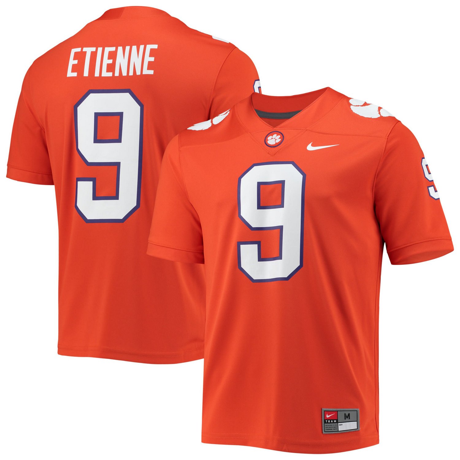Nike Travis Etienne Clemson Tigers 2021 Draft Class Game Jersey - view number 1