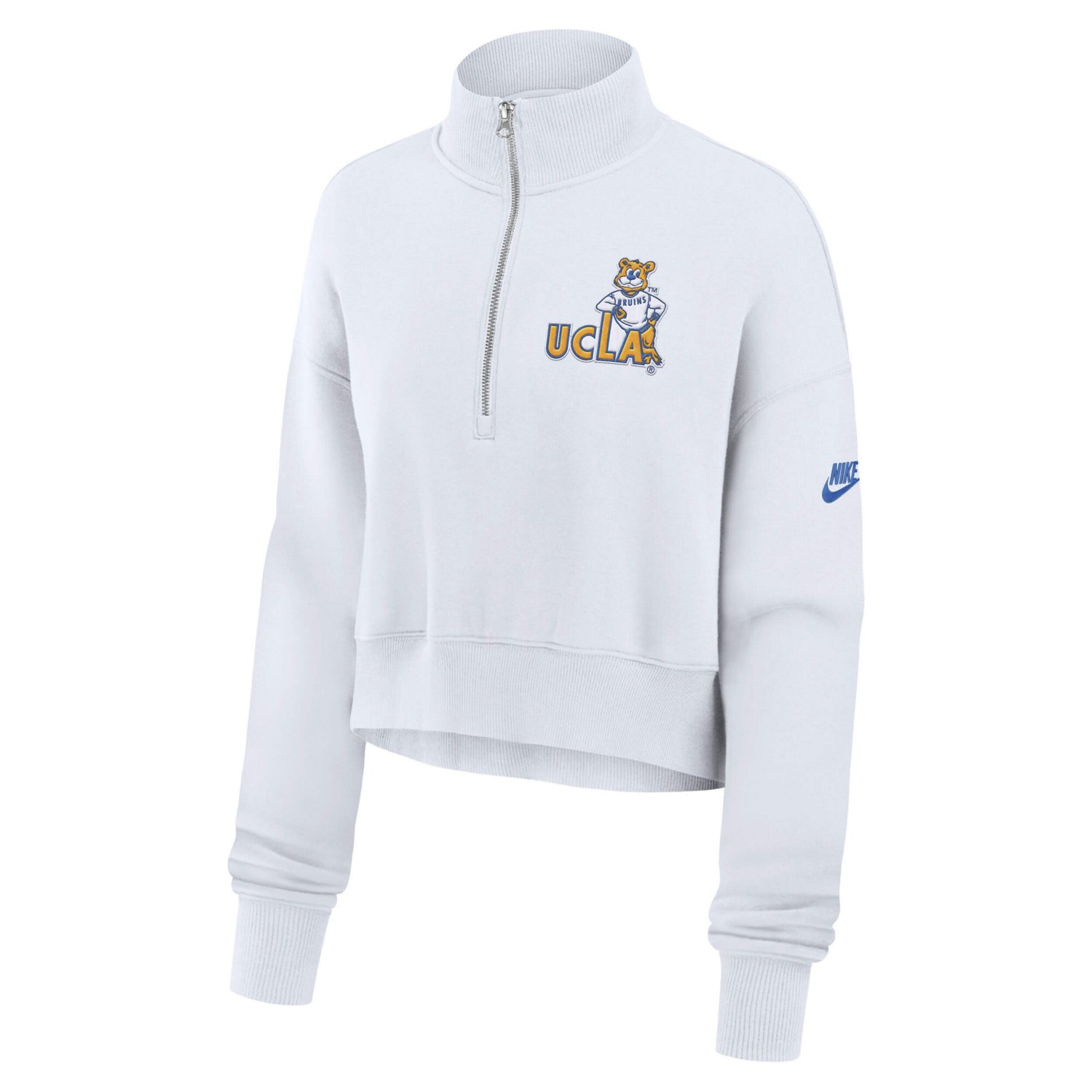 Nike UCLA Bruins Legacy Elevated Logo Cropped Half-Zip Sweatshirt                                                                - view number 2