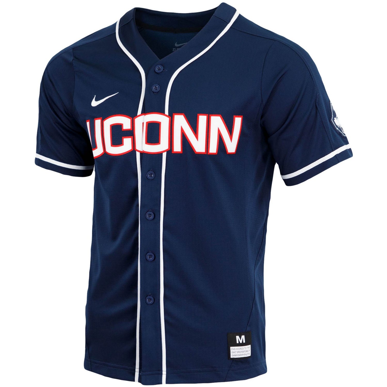 Nike UConn Huskies Replica Full-Button Baseball Jersey                                                                           - view number 2