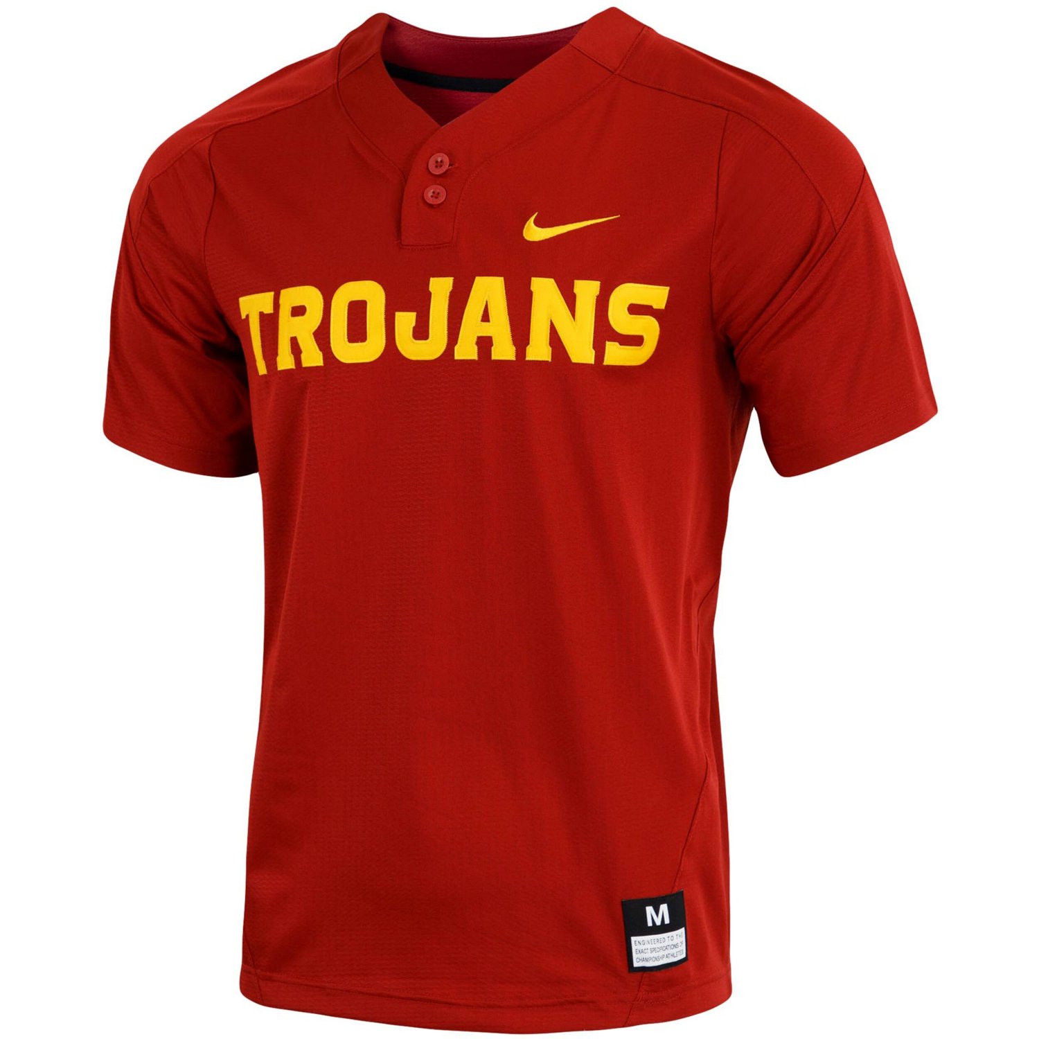 Nike USC Trojans Replica Vapor Elite Two-Button Baseball Jersey - view number 2