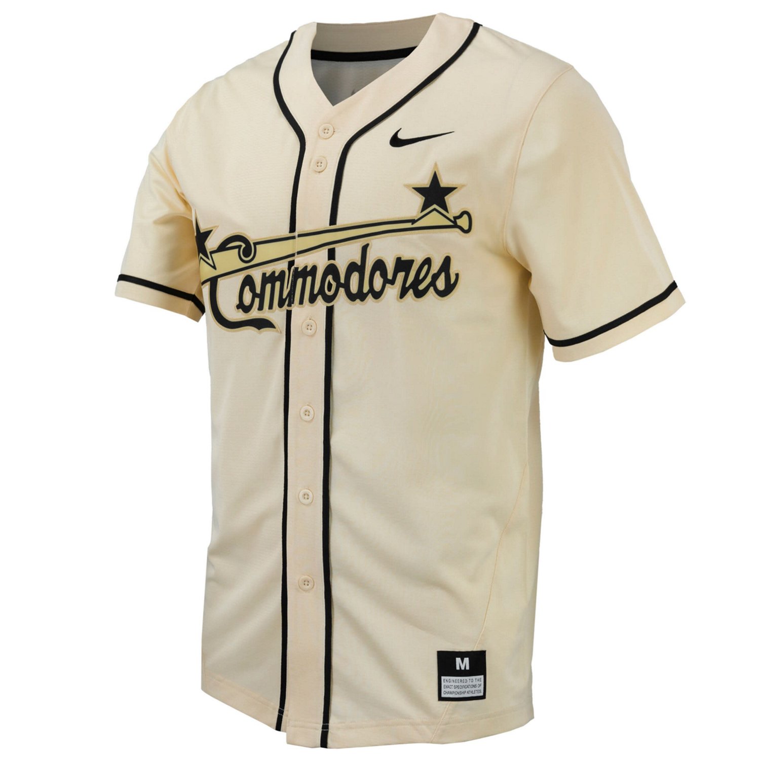 Nike Vanderbilt Commodores Replica Full-Button Baseball Jersey - view number 2