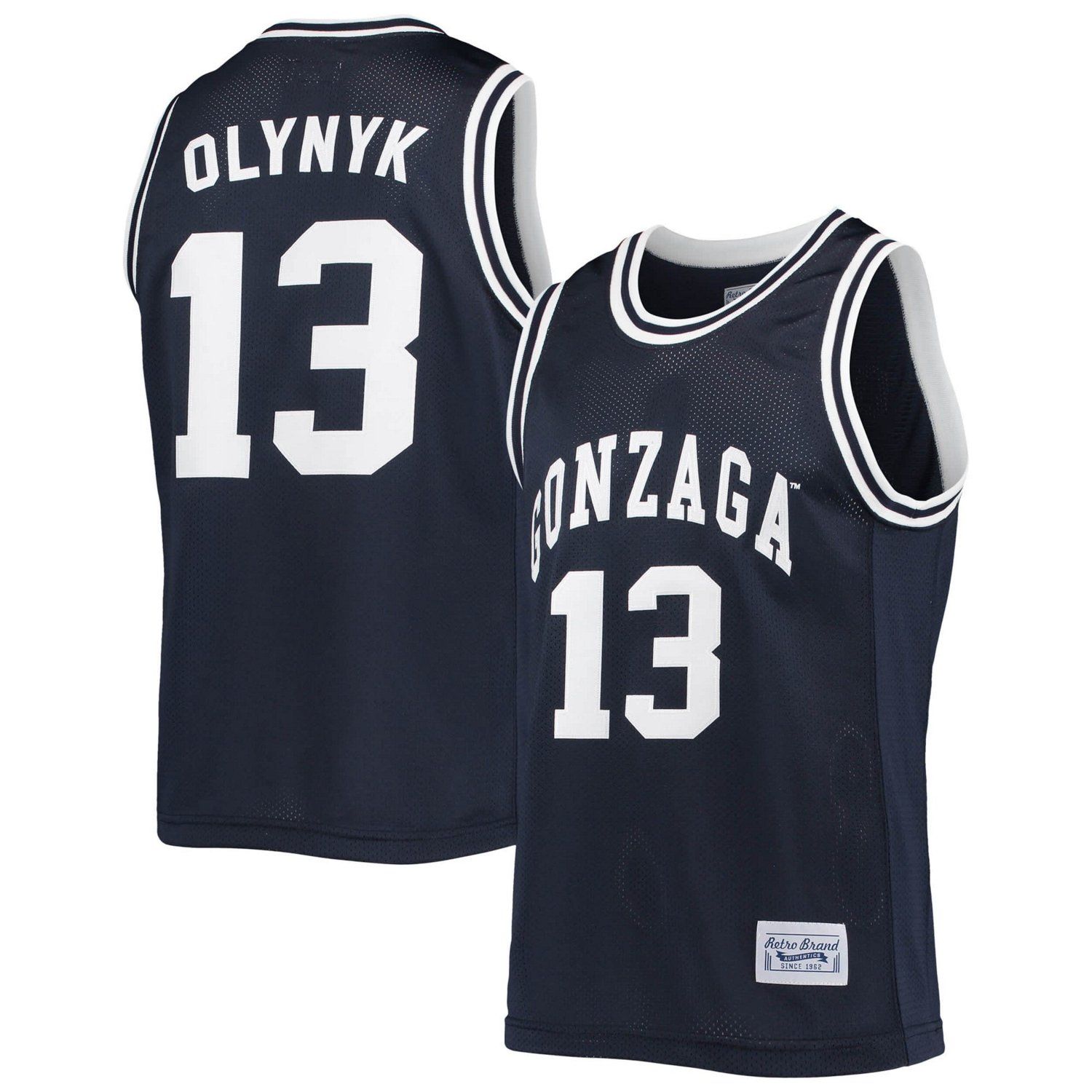 Original Retro Brand Kelly Olynyk Gonzaga Bulldogs Alumni Commemorative Classic Basketball Jersey