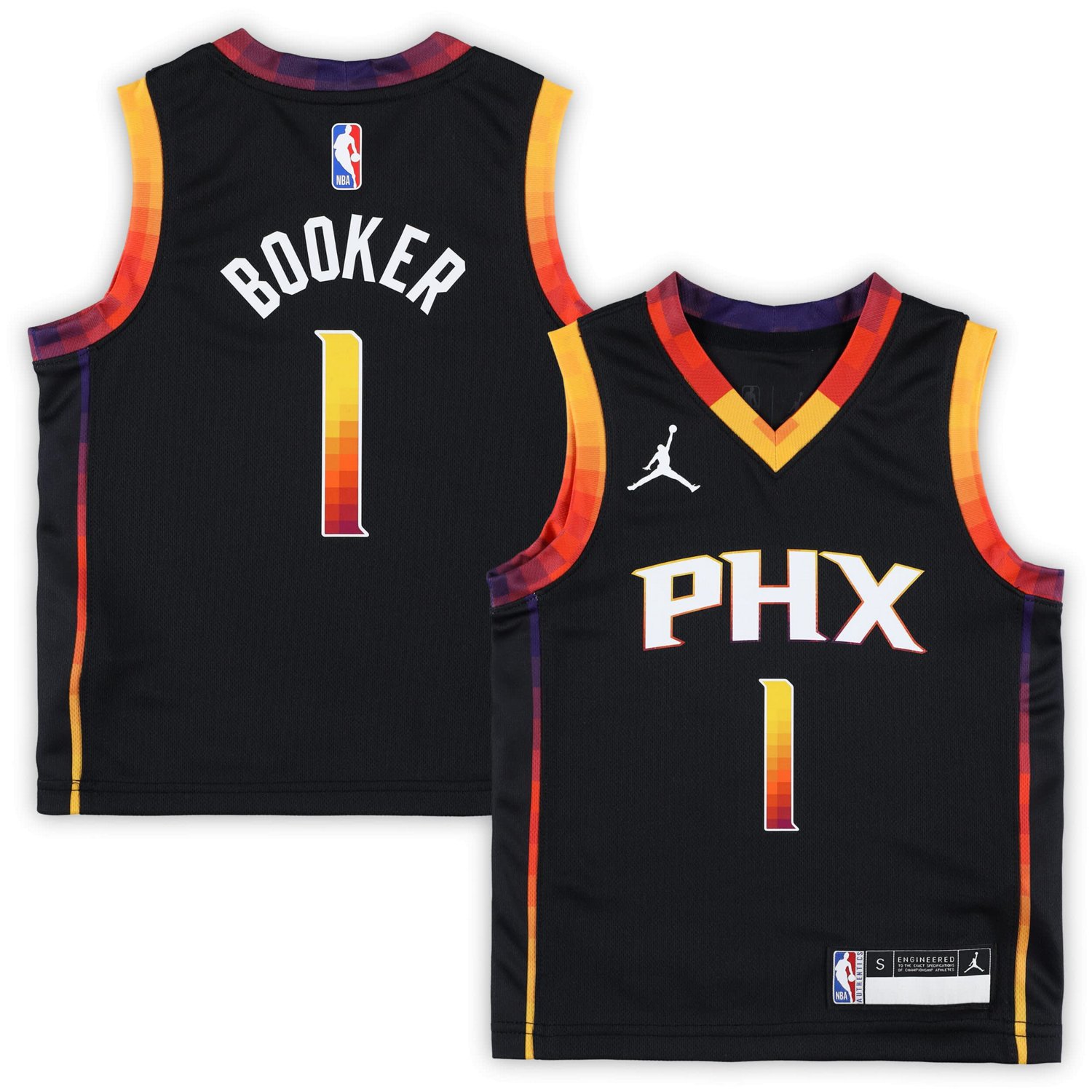 Preschool Jordan Brand Devin Booker Phoenix Suns 2022 23 Swingman Jersey - Statement Edition - view number 1