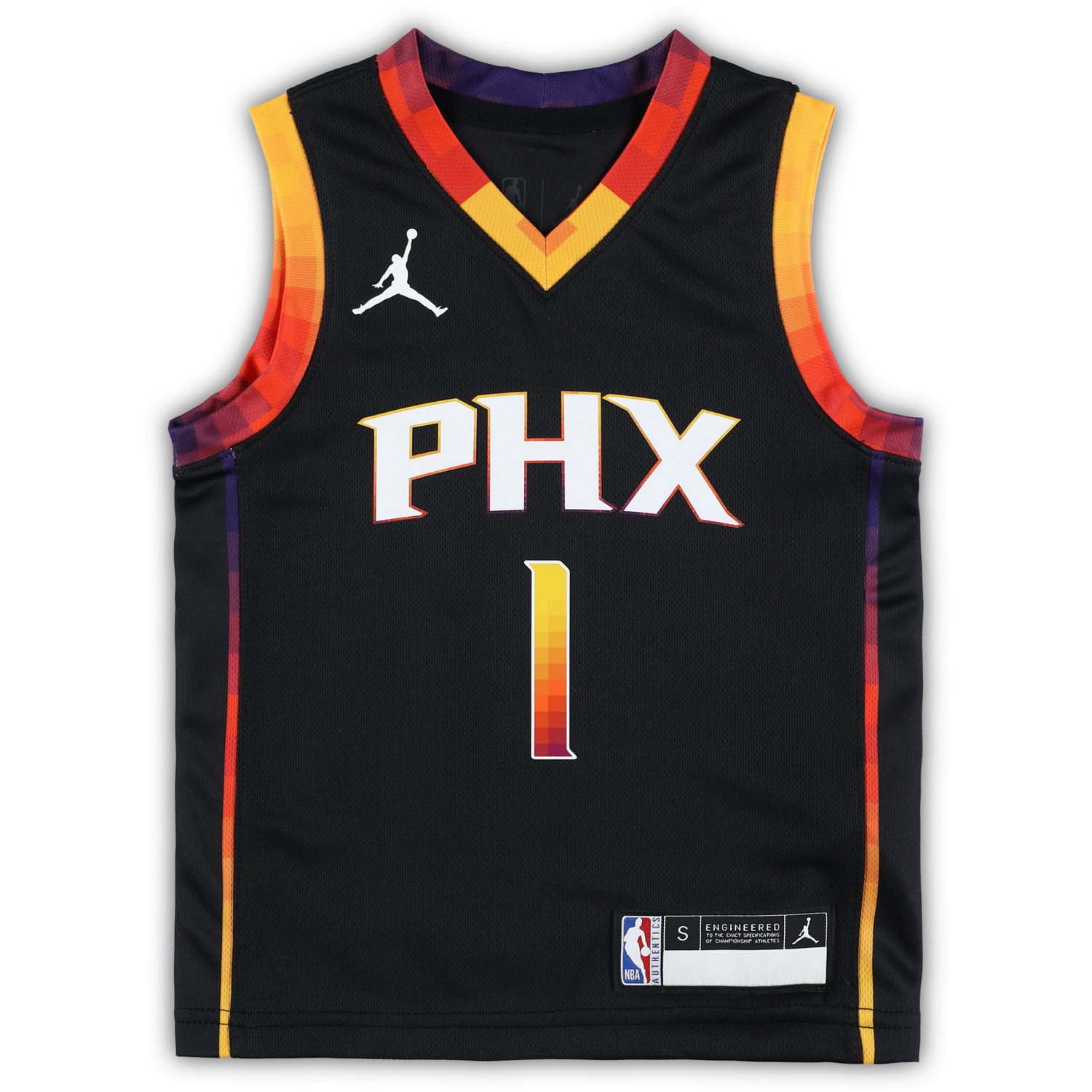 Preschool Jordan Brand Devin Booker Phoenix Suns 2022 23 Swingman Jersey - Statement Edition - view number 2