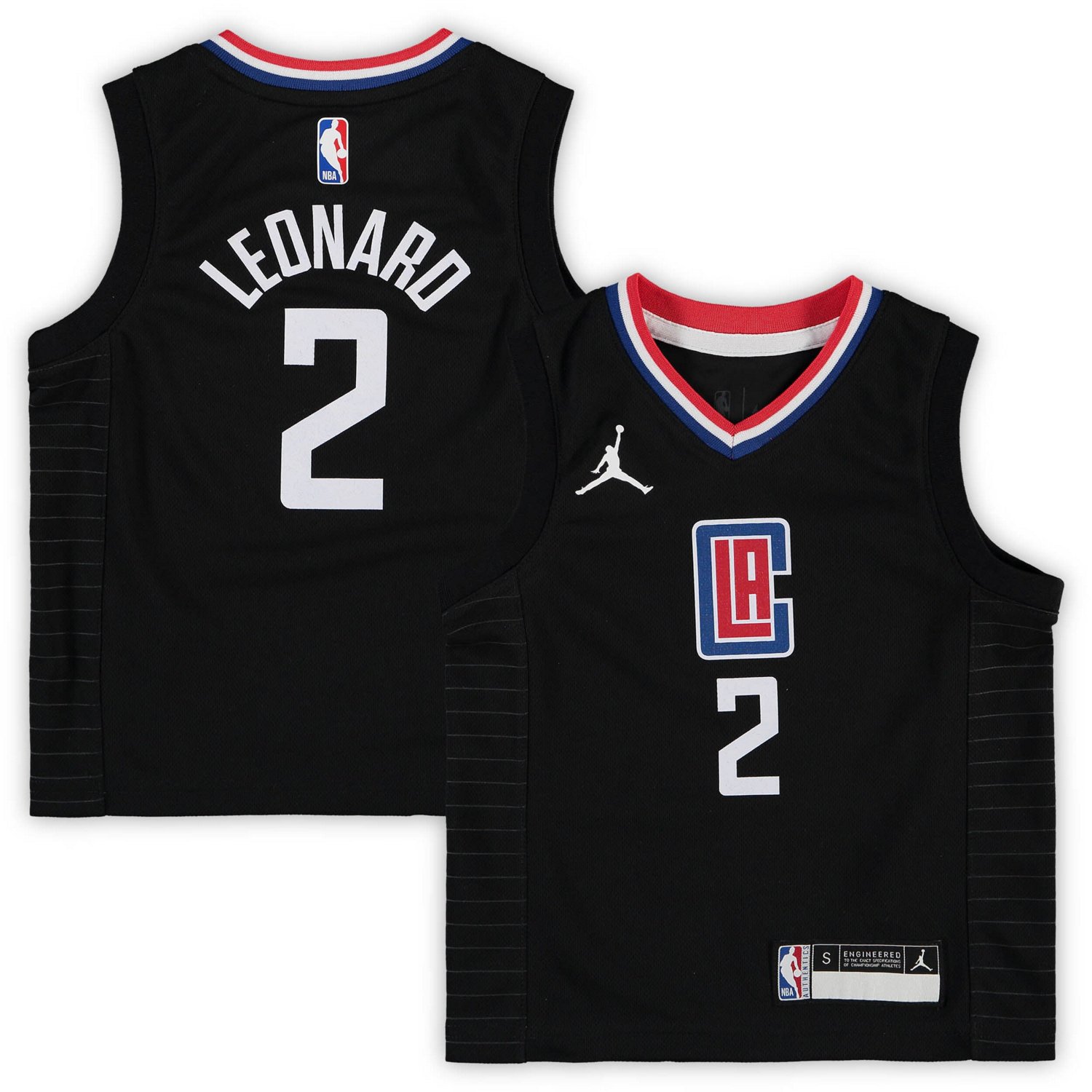 Preschool Jordan Brand Kawhi Leonard LA Clippers 2020/21 Fast Break Replica Jersey - Statement Edition