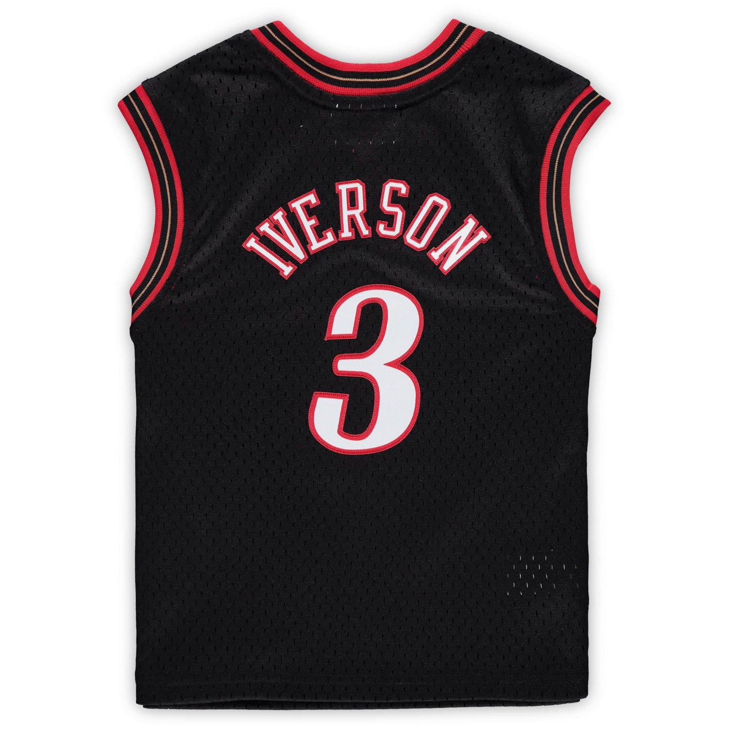 Preschool Mitchell  Ness Allen Iverson Philadelphia 76ers 2000-2001 Hardwood Classics Throwback Team Jersey - view number 3