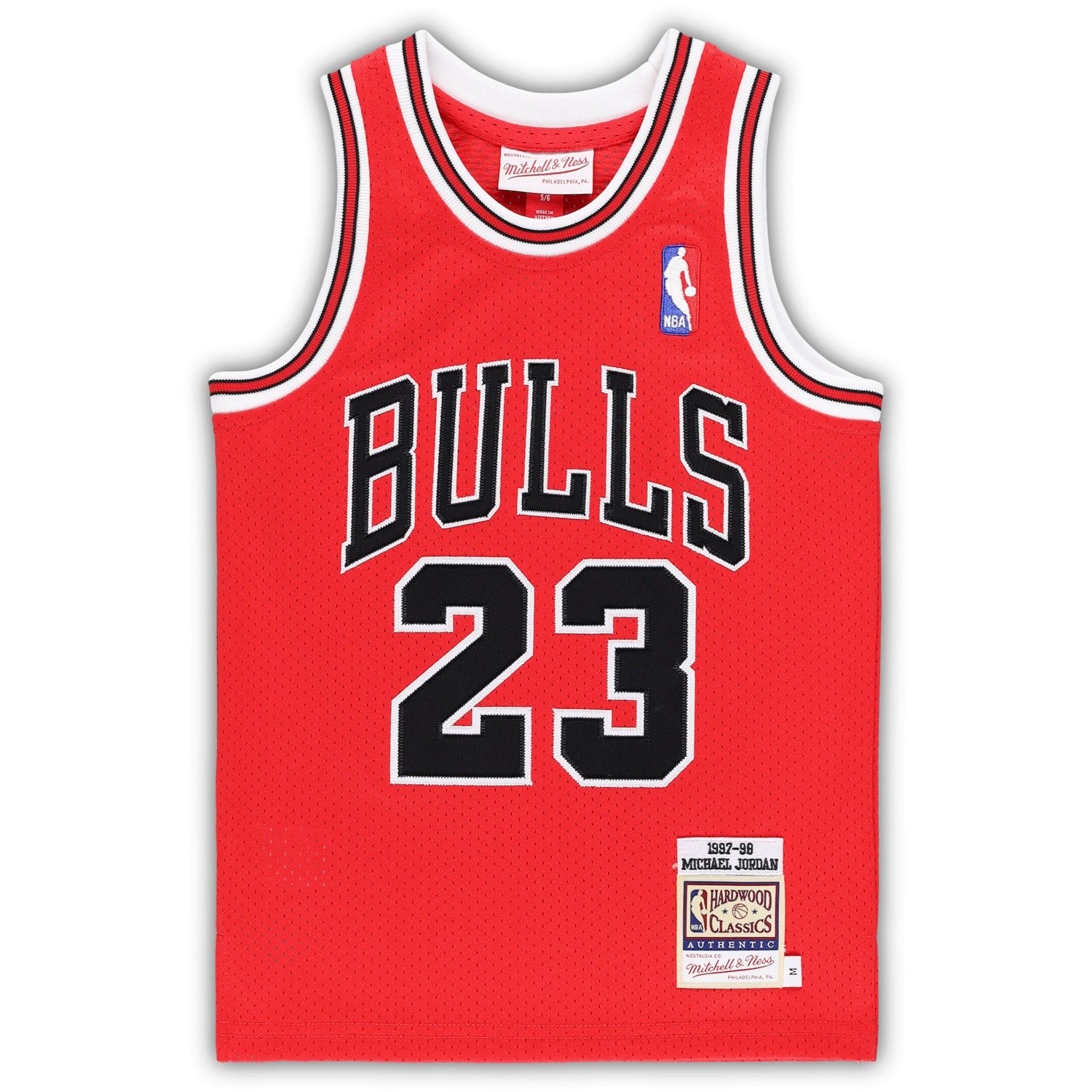 Preschool Mitchell  Ness Michael Jordan Chicago Bulls 1997/98 Hardwood Classics Authentic Jersey                                 - view number 2