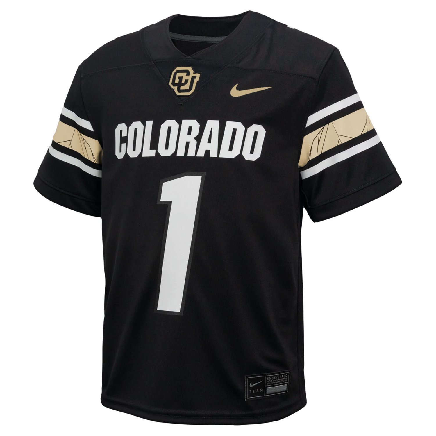 Preschool Nike 1 Colorado Buffaloes Throwback Untouchable Football Jersey - view number 2