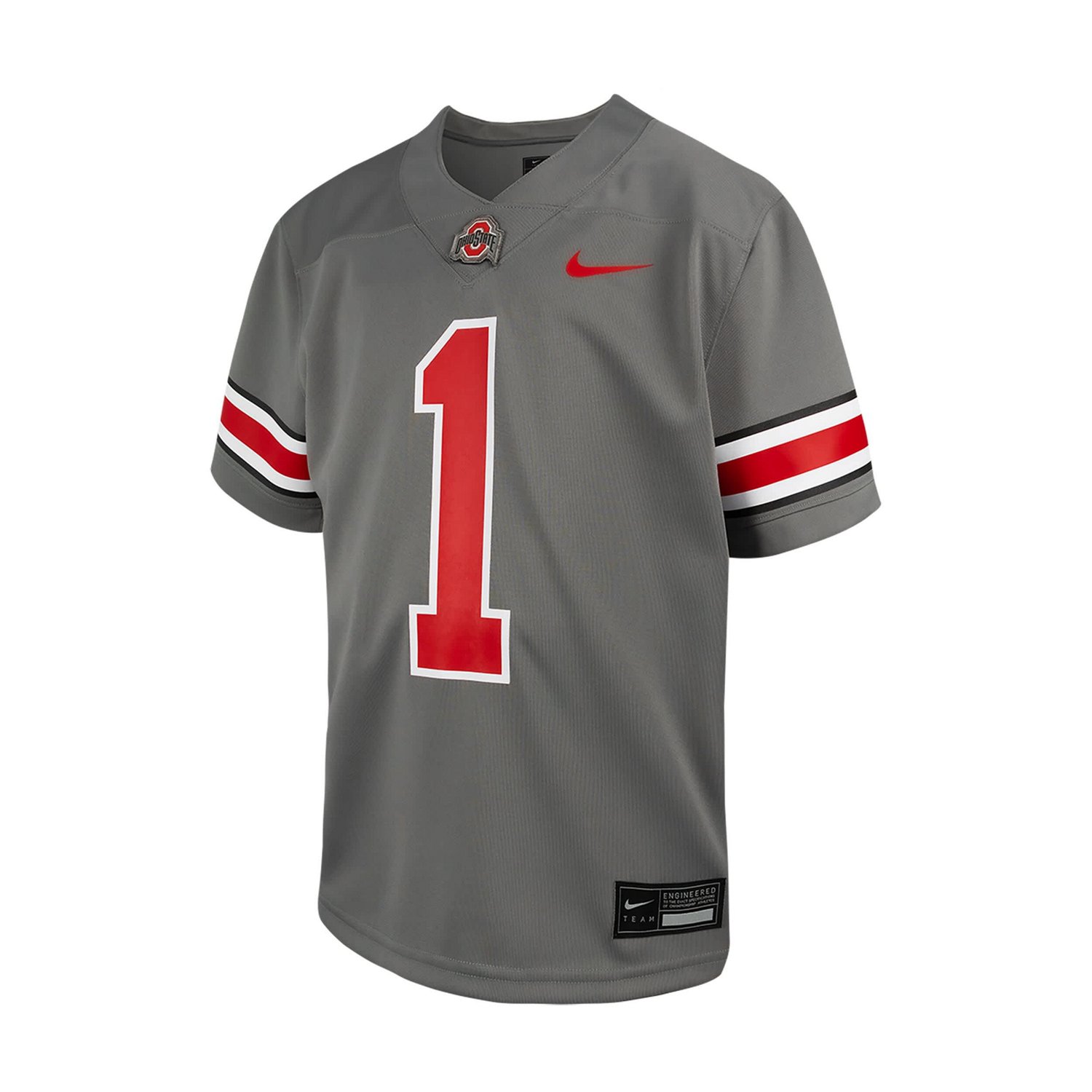 Preschool Nike 1 Ohio State Buckeyes Alternate Untouchable Football Jersey - view number 2