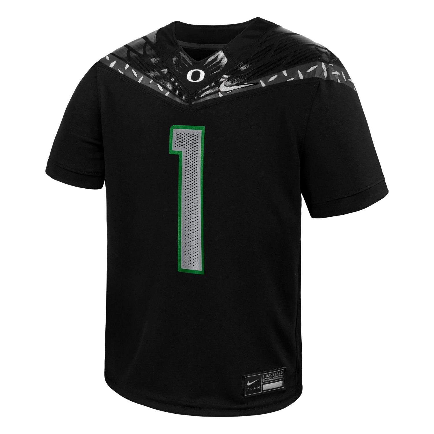 Preschool Nike 1 Oregon Ducks Vapor Fusion Replica Jersey                                                                        - view number 2
