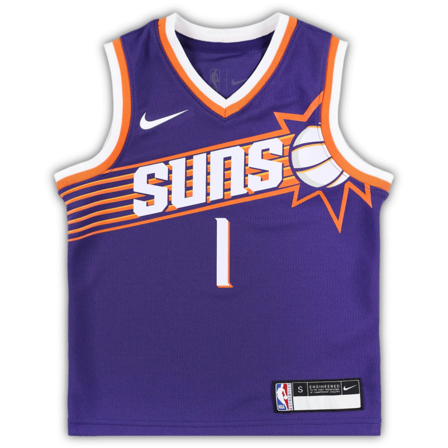 Preschool Nike Devin Booker Phoenix Suns Swingman Player Jersey - Icon Edition                                                   - view number 2