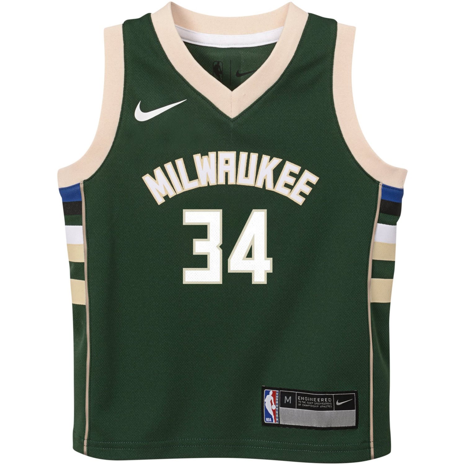 Preschool Nike Giannis Antetokounmpo Hunter Milwaukee Bucks Swingman Player Jersey - Icon Edition                                - view number 2