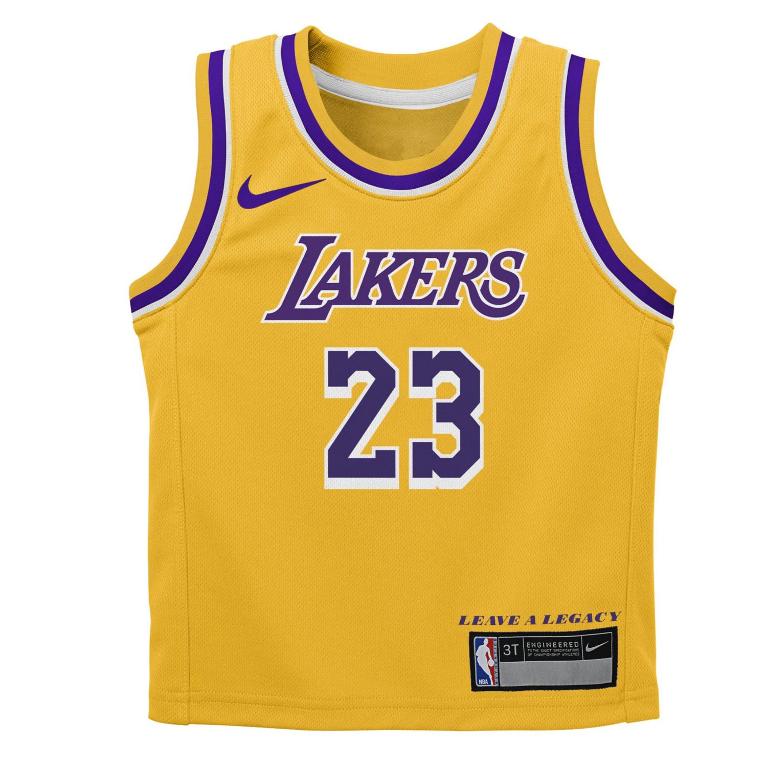 Preschool Nike LeBron James Los Angeles Lakers Dri-FIT Swingman Player Jersey - Icon Edition                                     - view number 2