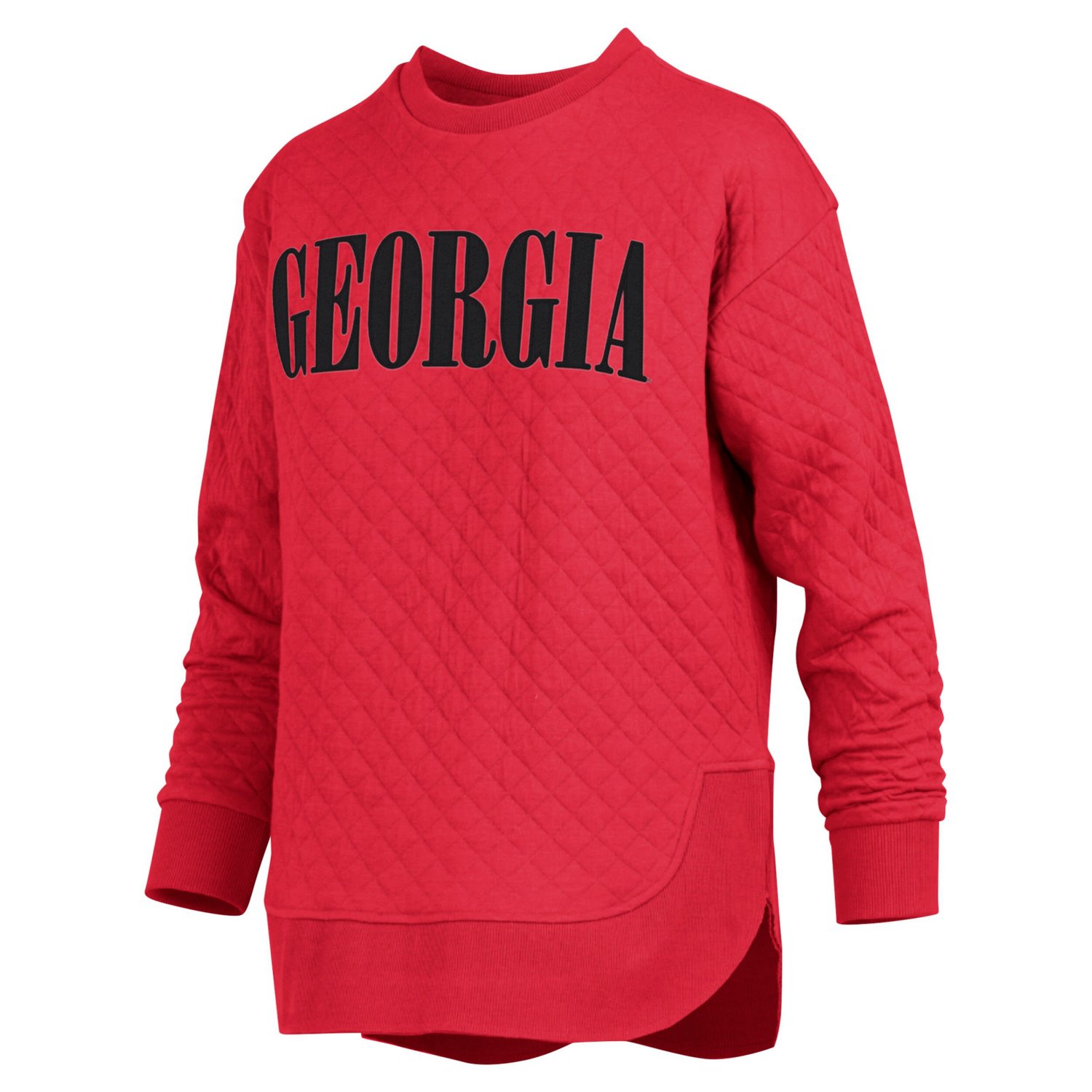 Pressbox Georgia Bulldogs Quilted Long Sleeve Pullover Sweatshirt - view number 2