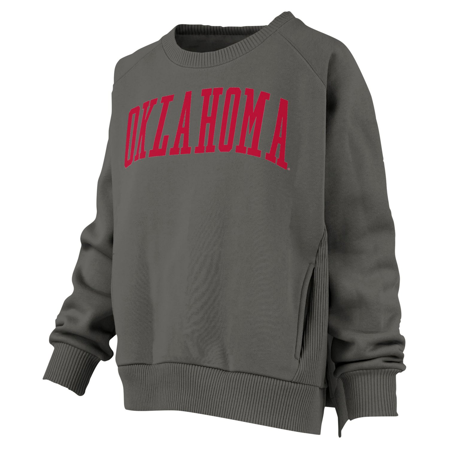 Pressbox Oklahoma Sooners Pocketed Raglan Pullover Sweatshirt - view number 2