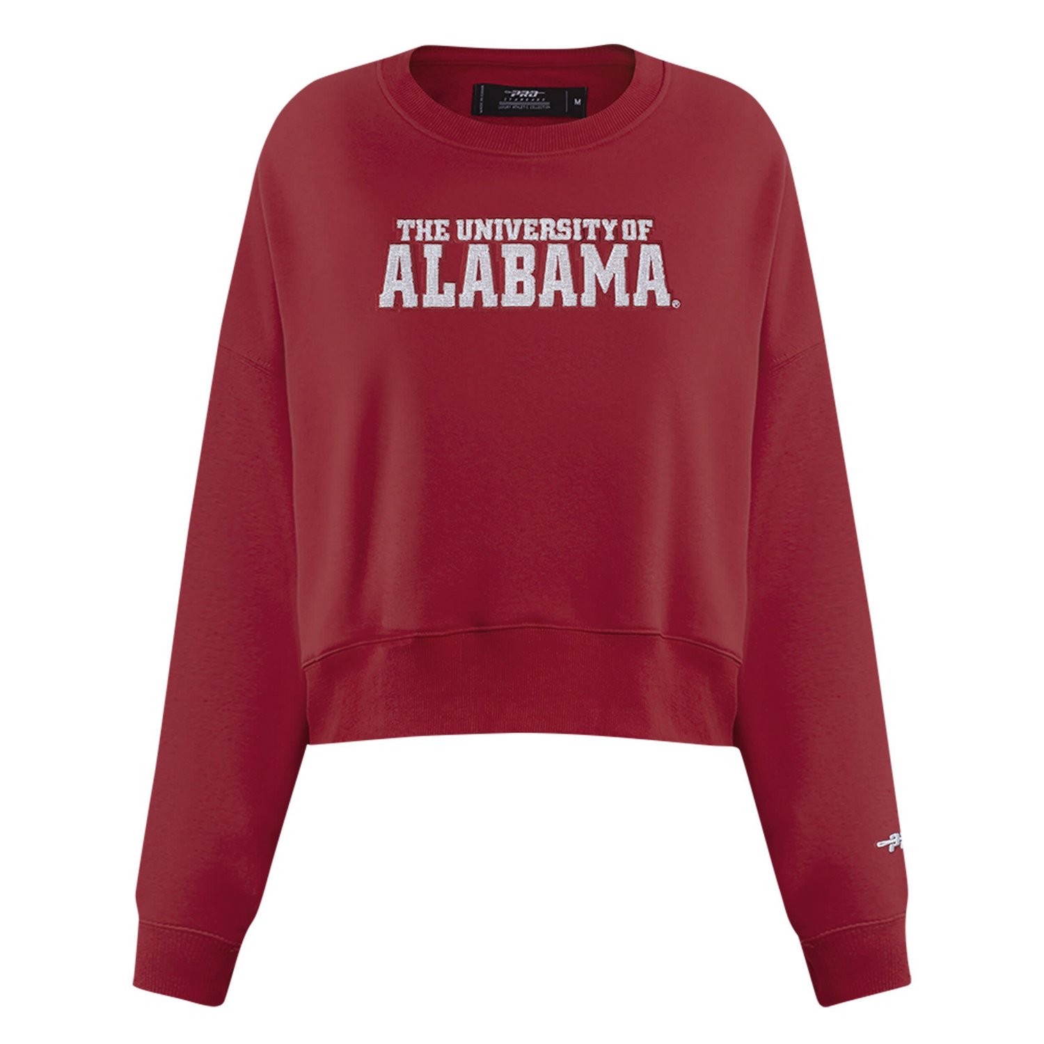 Pro Standard Alabama Tide Sequin Boxy Cropped Pullover Sweatshirt - view number 3