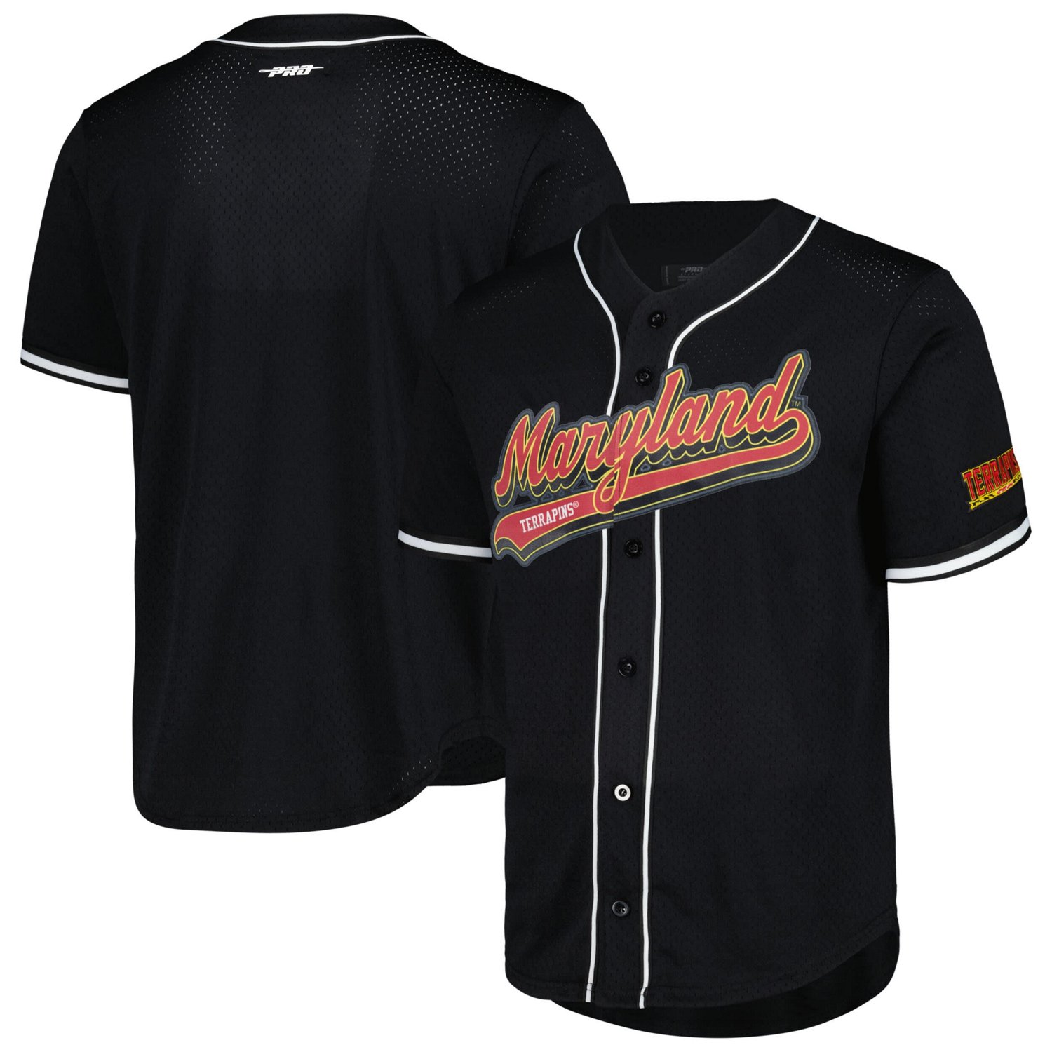Pro Standard Maryland Terrapins Mesh Full-Button Replica Baseball Jersey                                                         - view number 1
