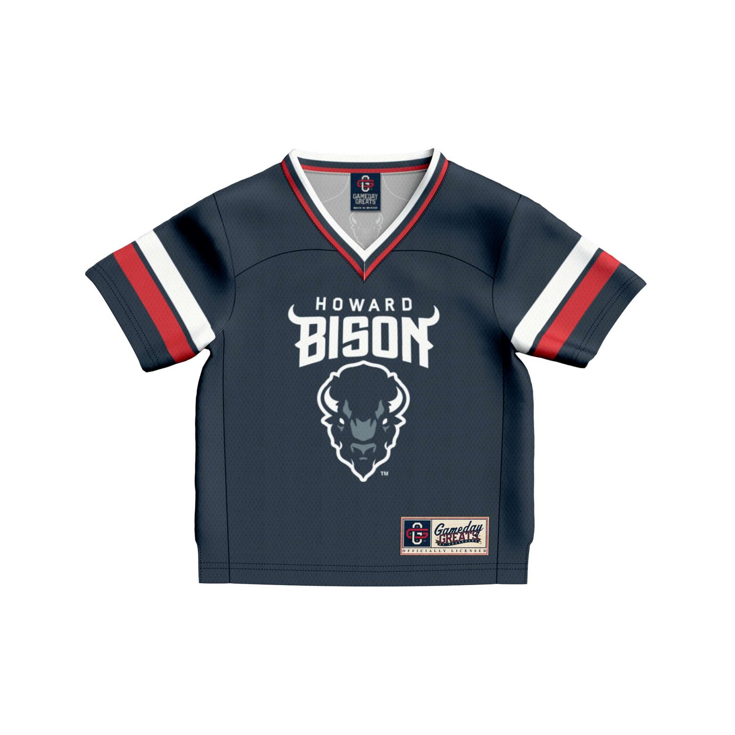 Toddler GameDay Greats 1 Howard Bison Collegiate Football Fashion Jersey - view number 2