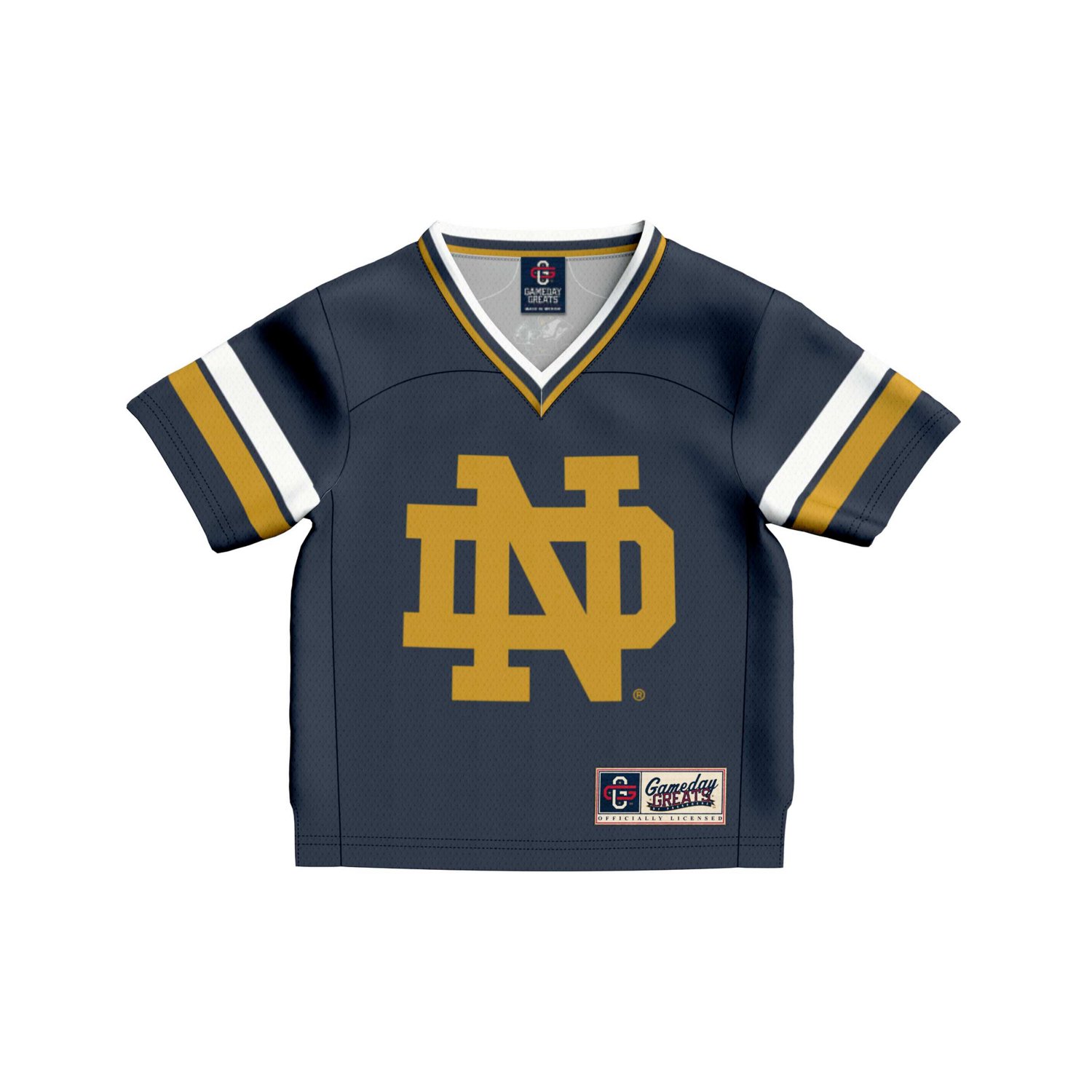 Toddler GameDay Greats 1 Notre Dame Fighting Irish Collegiate Football Fashion Jersey                                            - view number 2