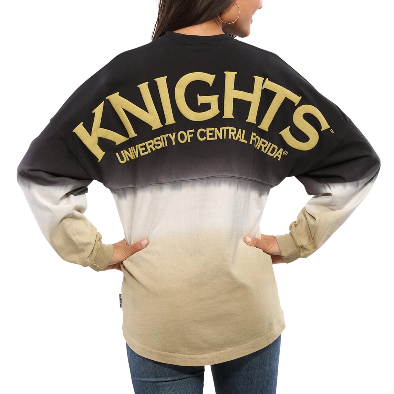 UCF Knights Ombre Long Sleeve Dip-Dyed Spirit Jersey - view number 1