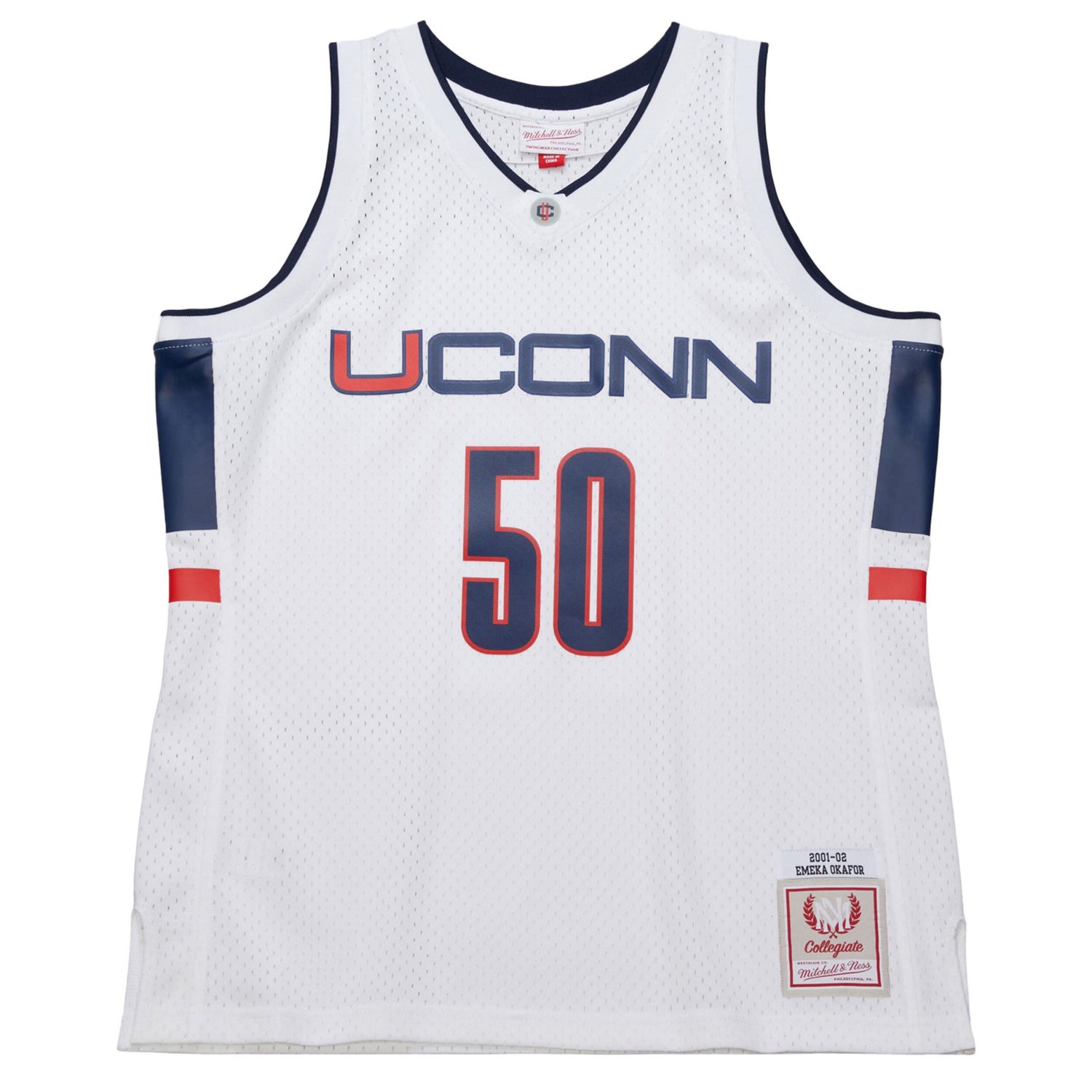 UConn Huskies Emeka Okafor Mitchell  Ness 2001 02 Swingman Replica Jersey - view number 2