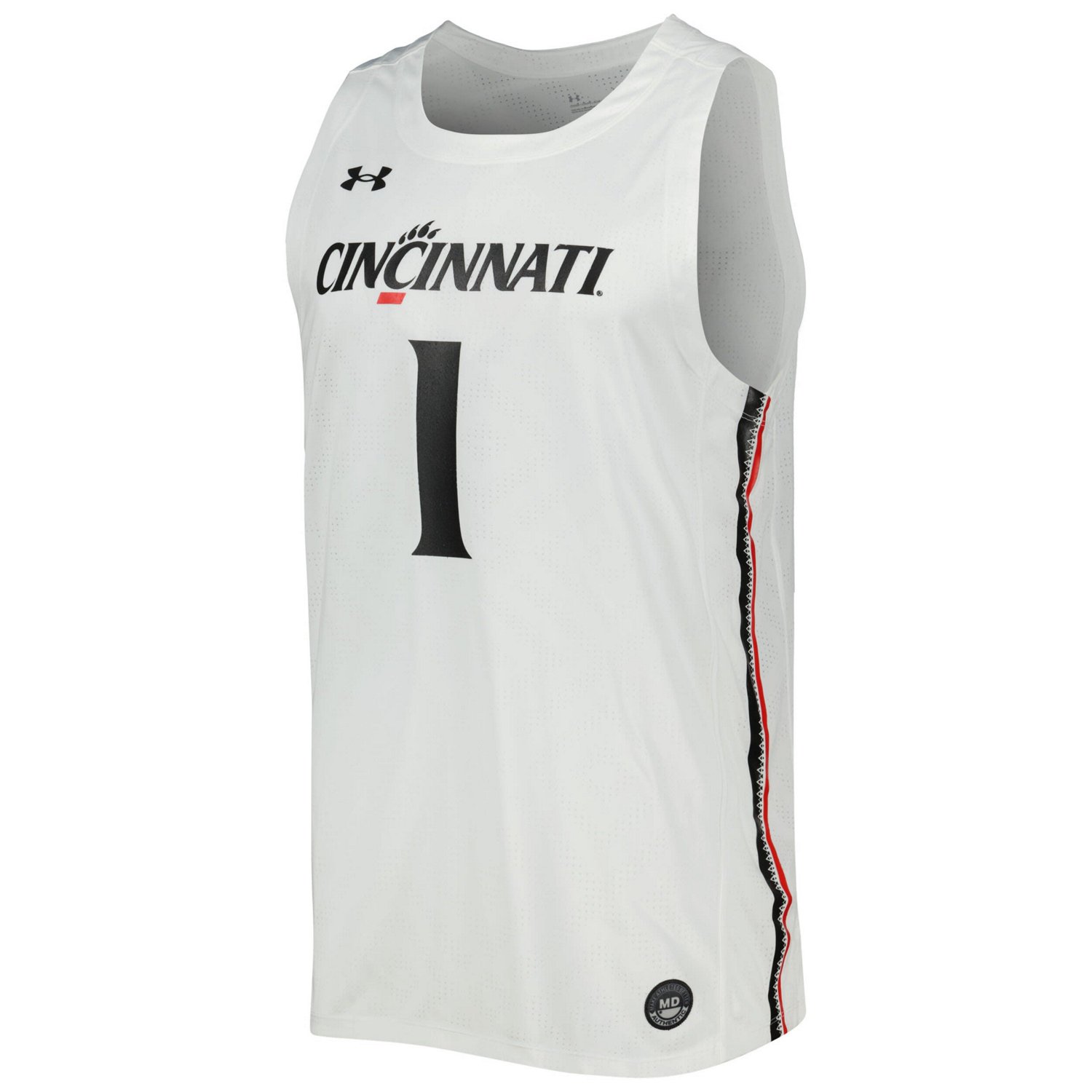 Under Armour 1 Cincinnati Bearcats Team Replica Basketball Jersey                                                                - view number 2