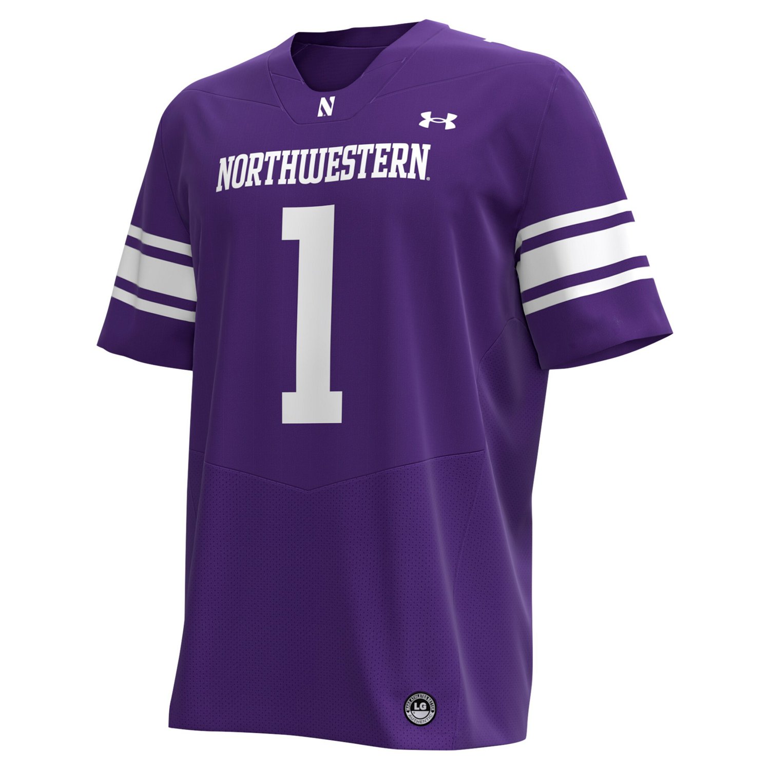 Under Armour 1 Northwestern Wildcats Replica Football Jersey - view number 2