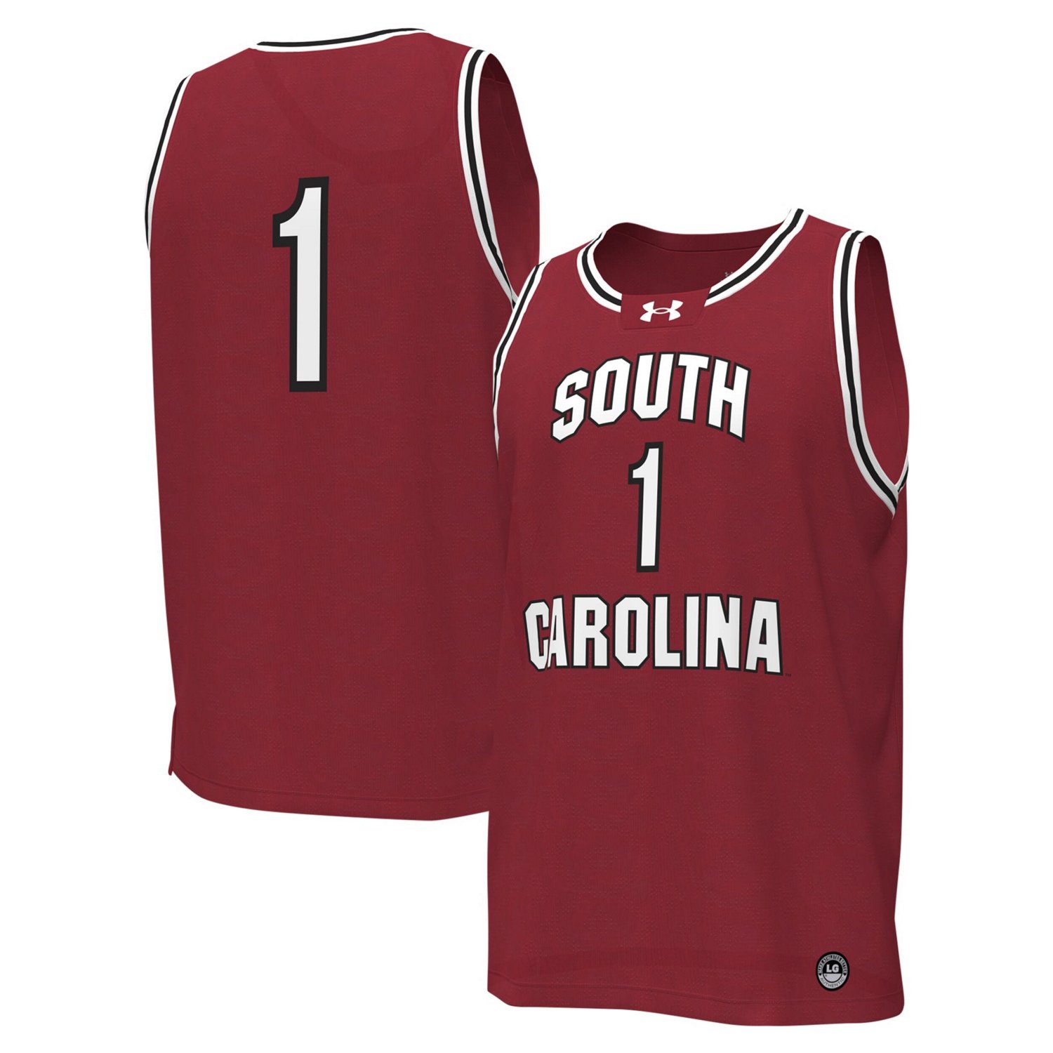 Under Armour 1 South Carolina Gamecocks Replica Basketball Jersey                                                                - view number 1