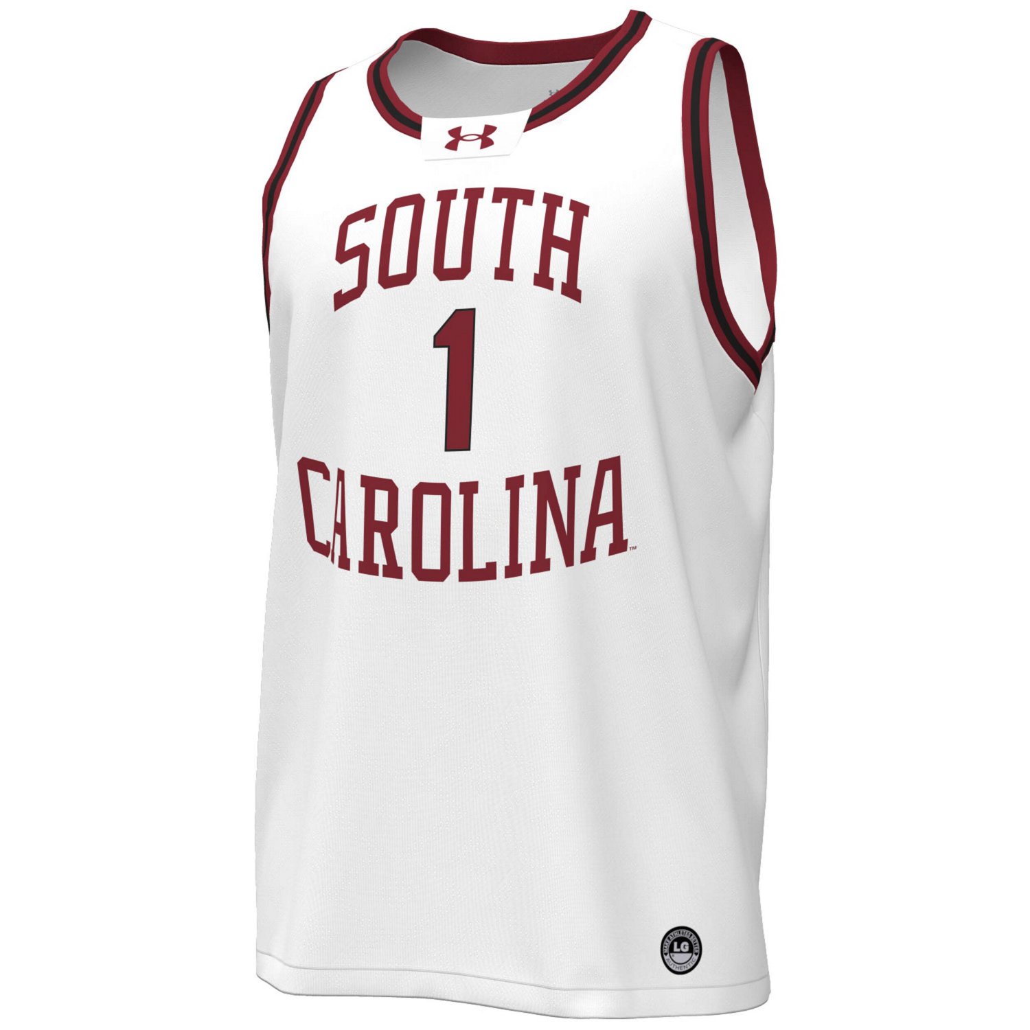 Under Armour 1 South Carolina Gamecocks Throwback Replica Basketball Jersey                                                      - view number 2