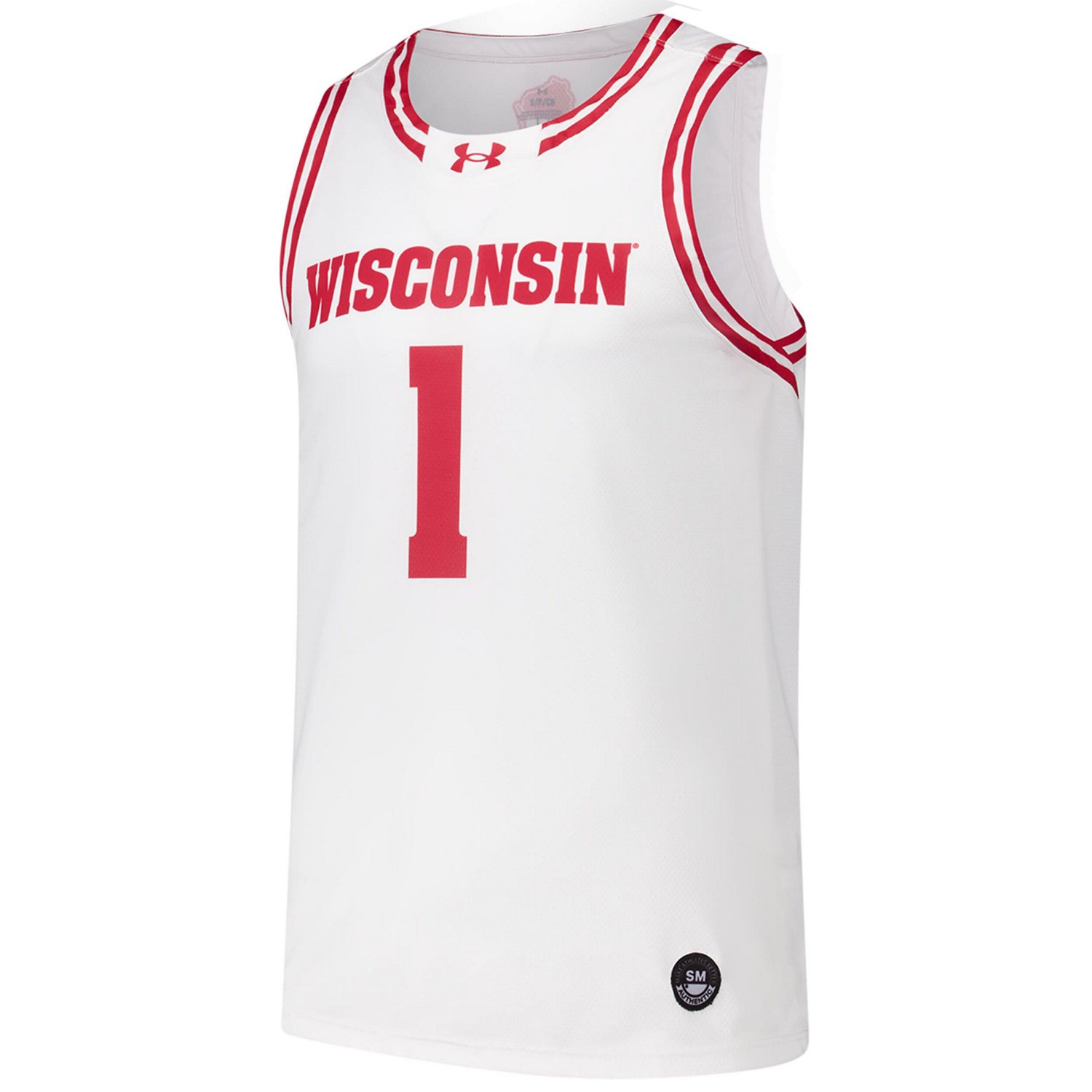 Under Armour 1 Wisconsin Badgers Replica Basketball Jersey - view number 2