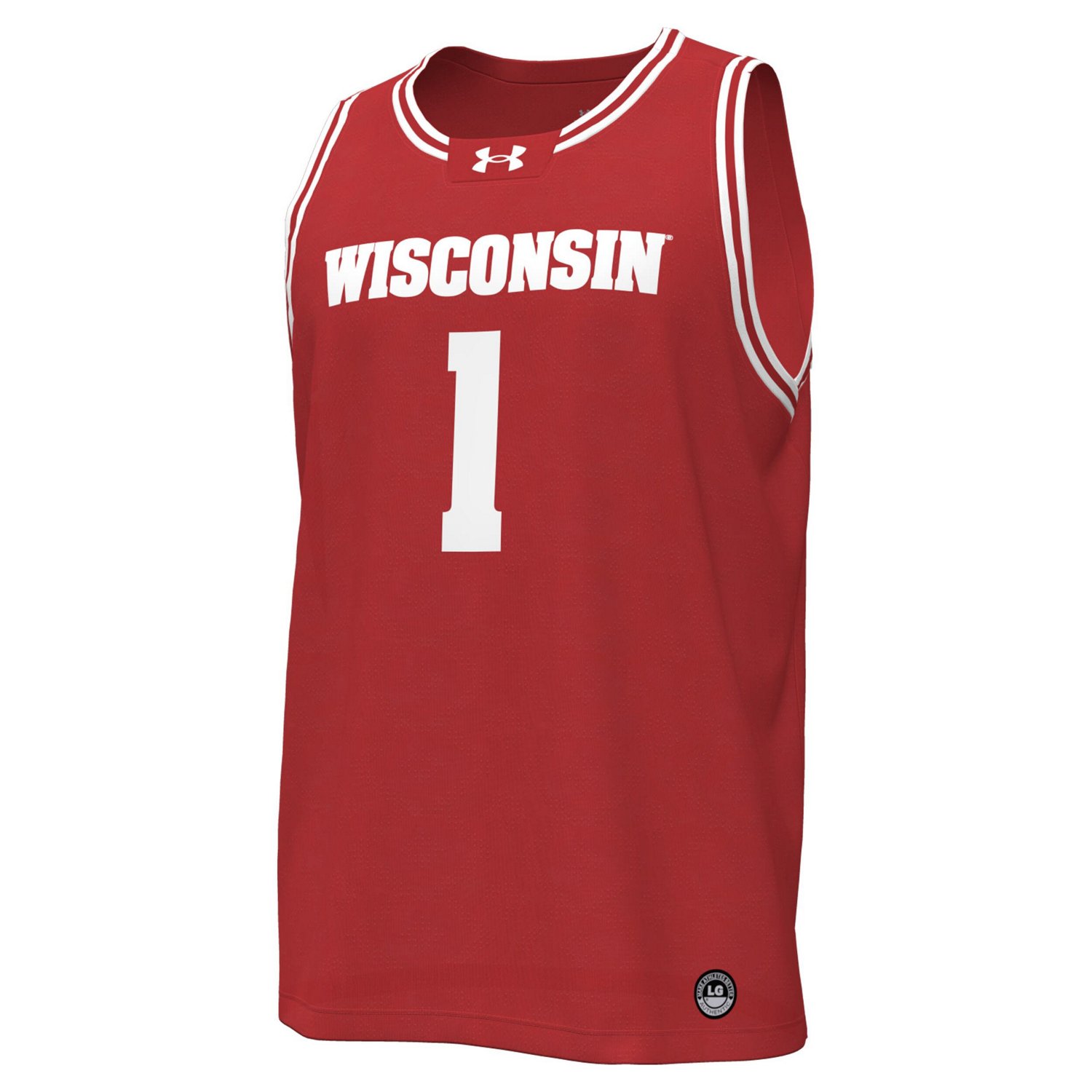 Under Armour 1 Wisconsin Badgers Replica Basketball Jersey                                                                       - view number 2