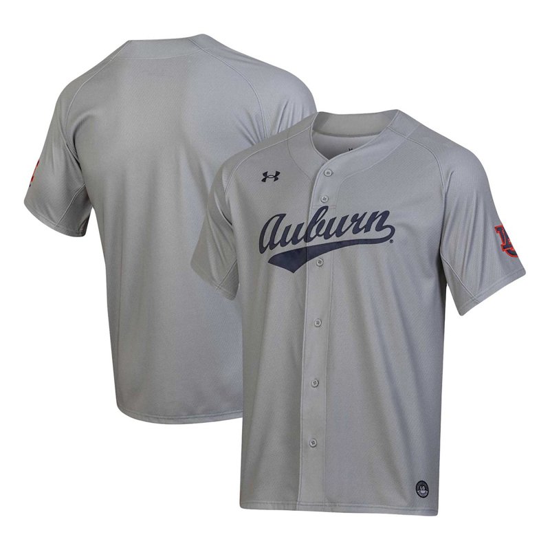 Under Armour Auburn Tigers Replica Baseball Jersey Grey, Large - NCAA Men's Tops at Academy Sports