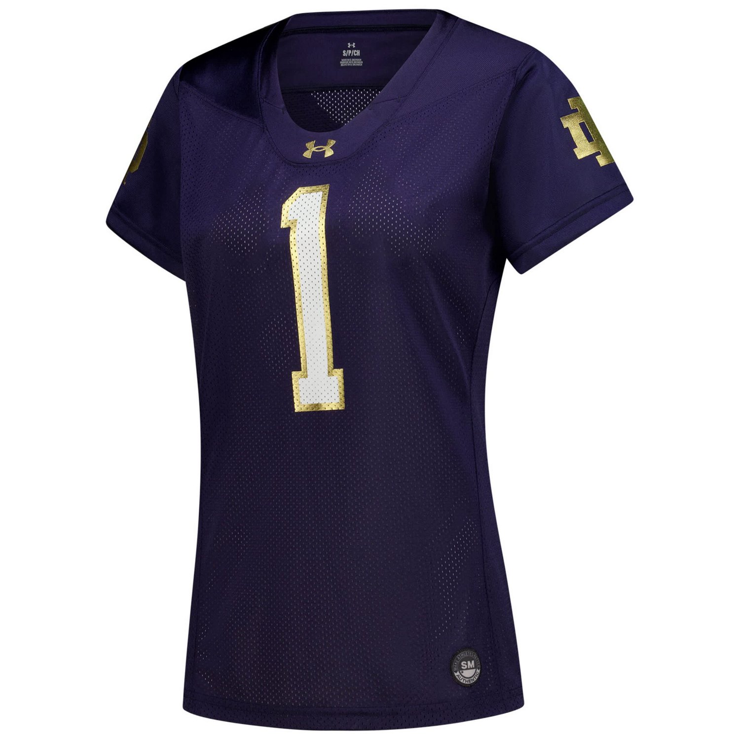 Under Armour Notre Dame Fighting Irish 1 Replica Football Jersey - view number 2