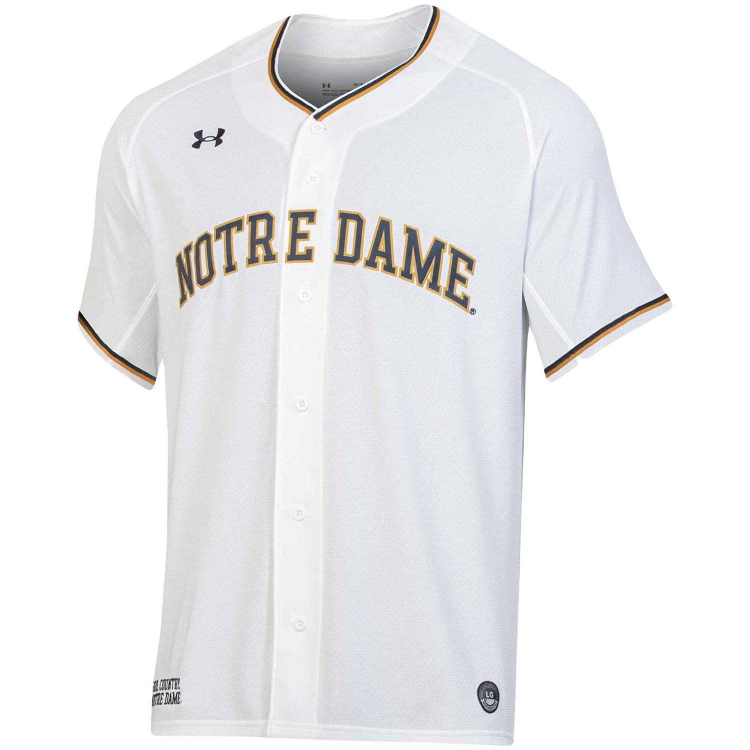 Under Armour Notre Dame Fighting Irish Replica Baseball Jersey - view number 2